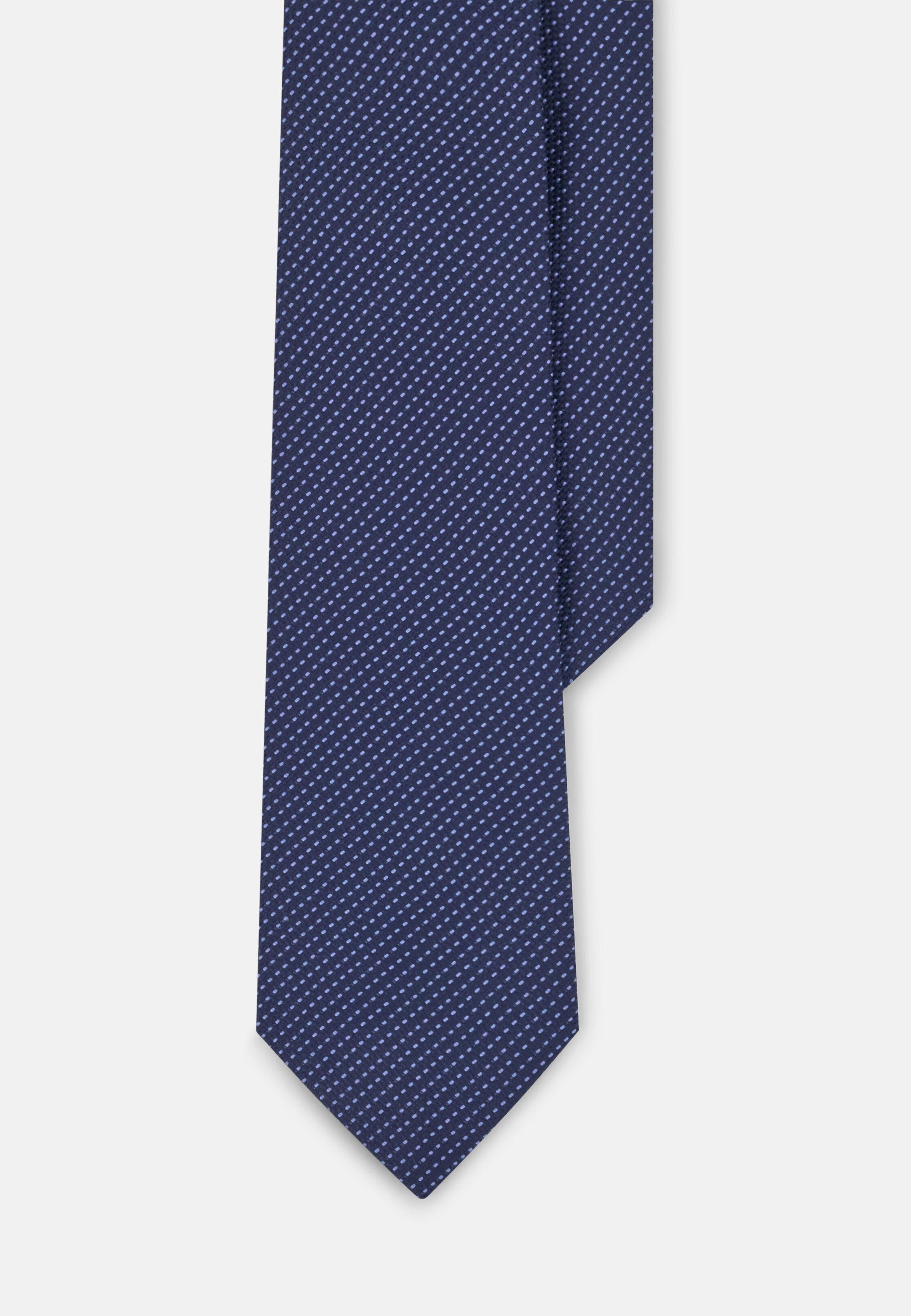 Tie Micro Polka Dot Pattern in Jacquard Silk, Blue, Blue, large image number 1