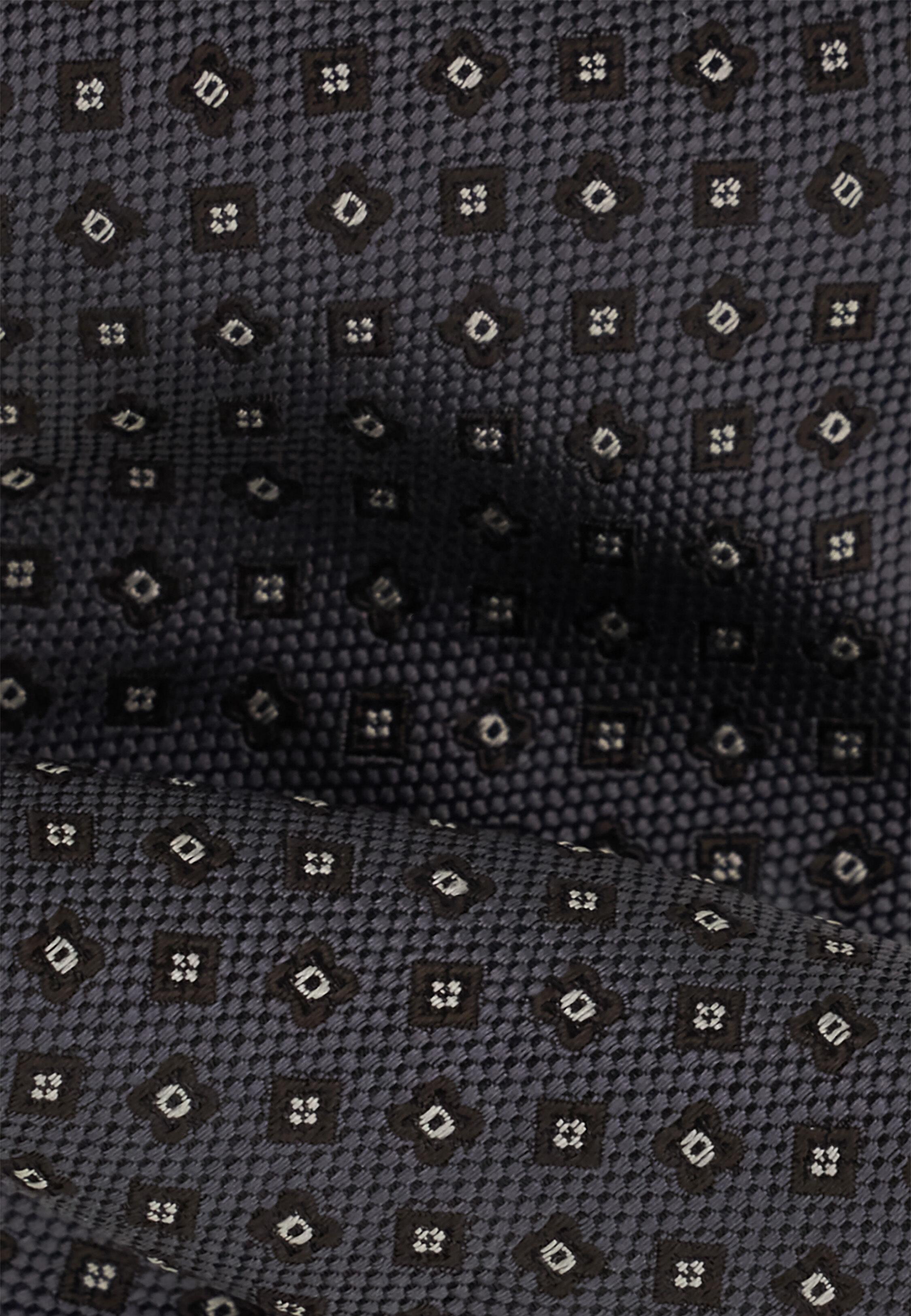 ربطة عنق حريرية بنقشة جاكار دقيقة, Grey, large image number 0
