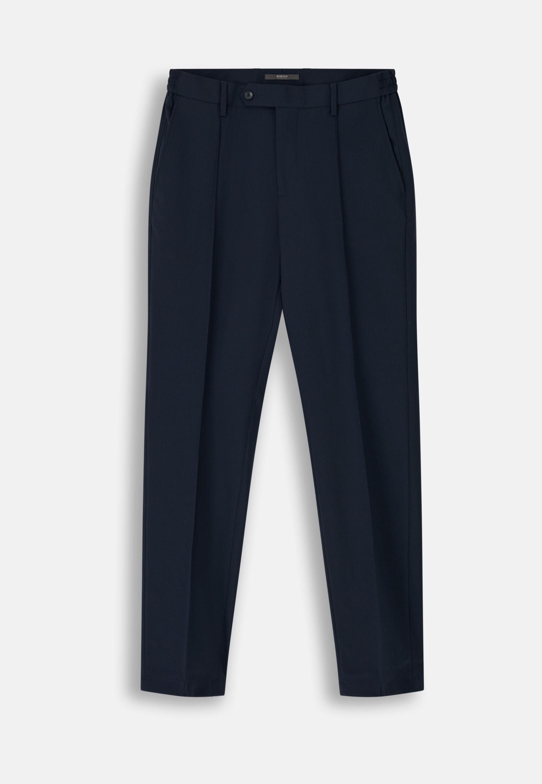 بنطال من الصوف التقني أزرق كحلي, Navy blue, large image number 5