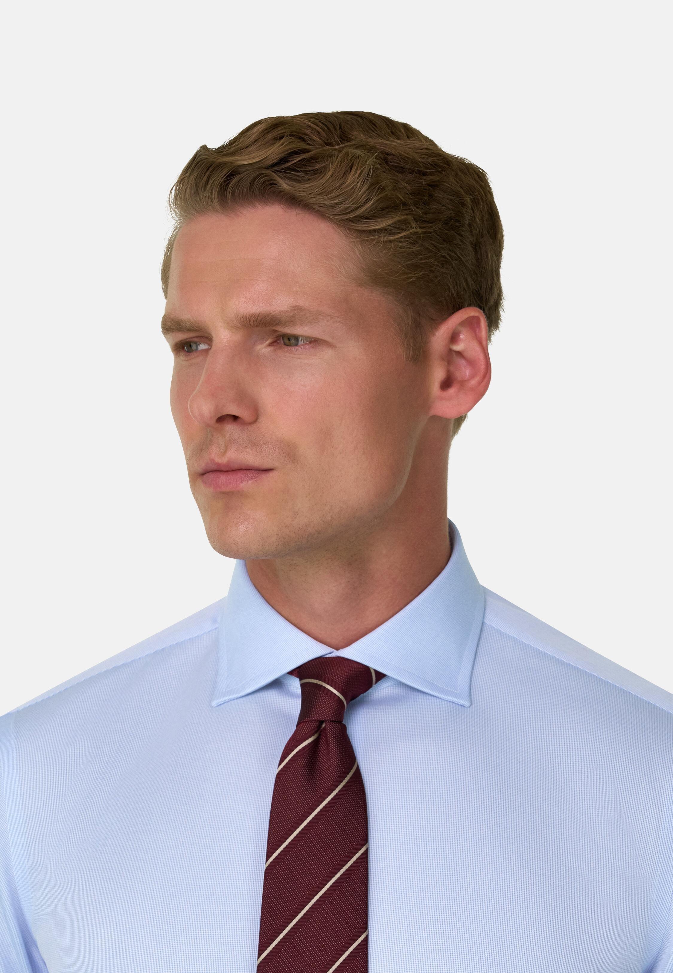 Checked Cotton Non-Iron Regular Fit Shirt Light Blue, Light Blue, medium