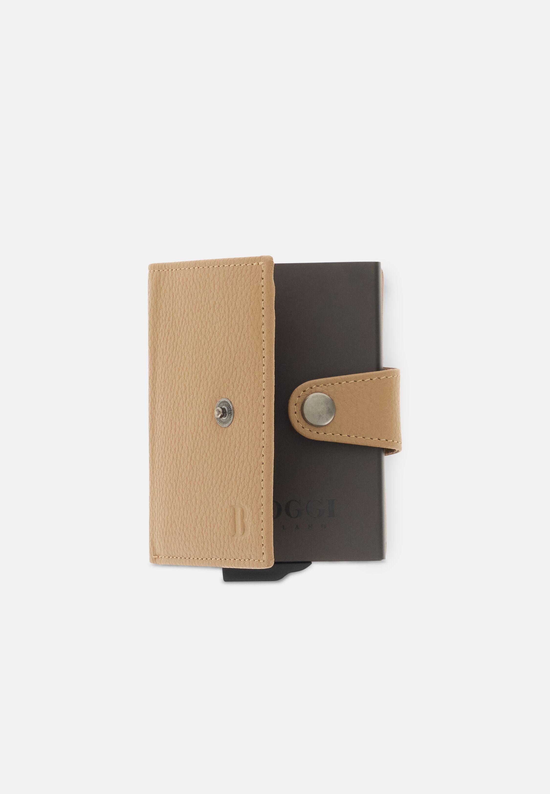 Credit Card Holder in Grained Leather Caml, 3901_CAML, medium