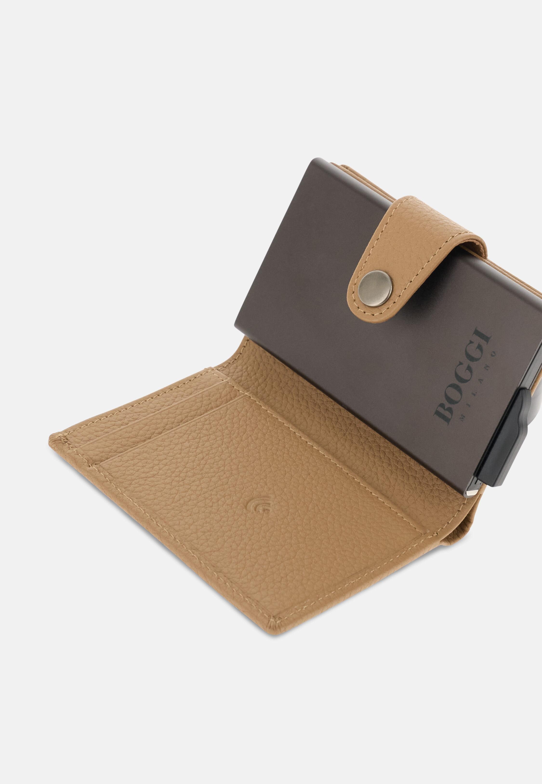 Credit Card Holder in Grained Leather Caml, 3901_CAML, medium