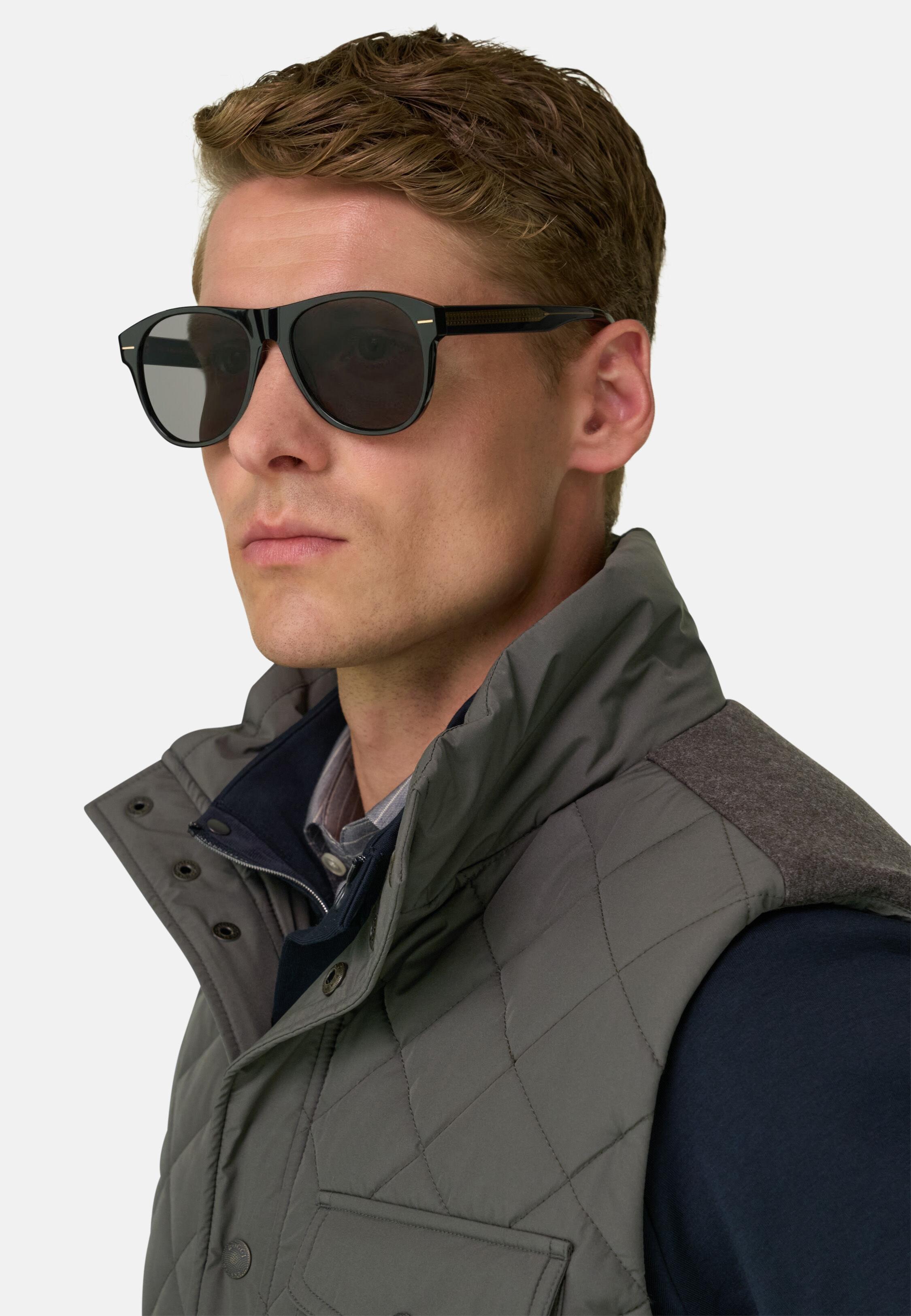 Padded Gilet in Technical Fabric Military Green, Military Green, large image number 1