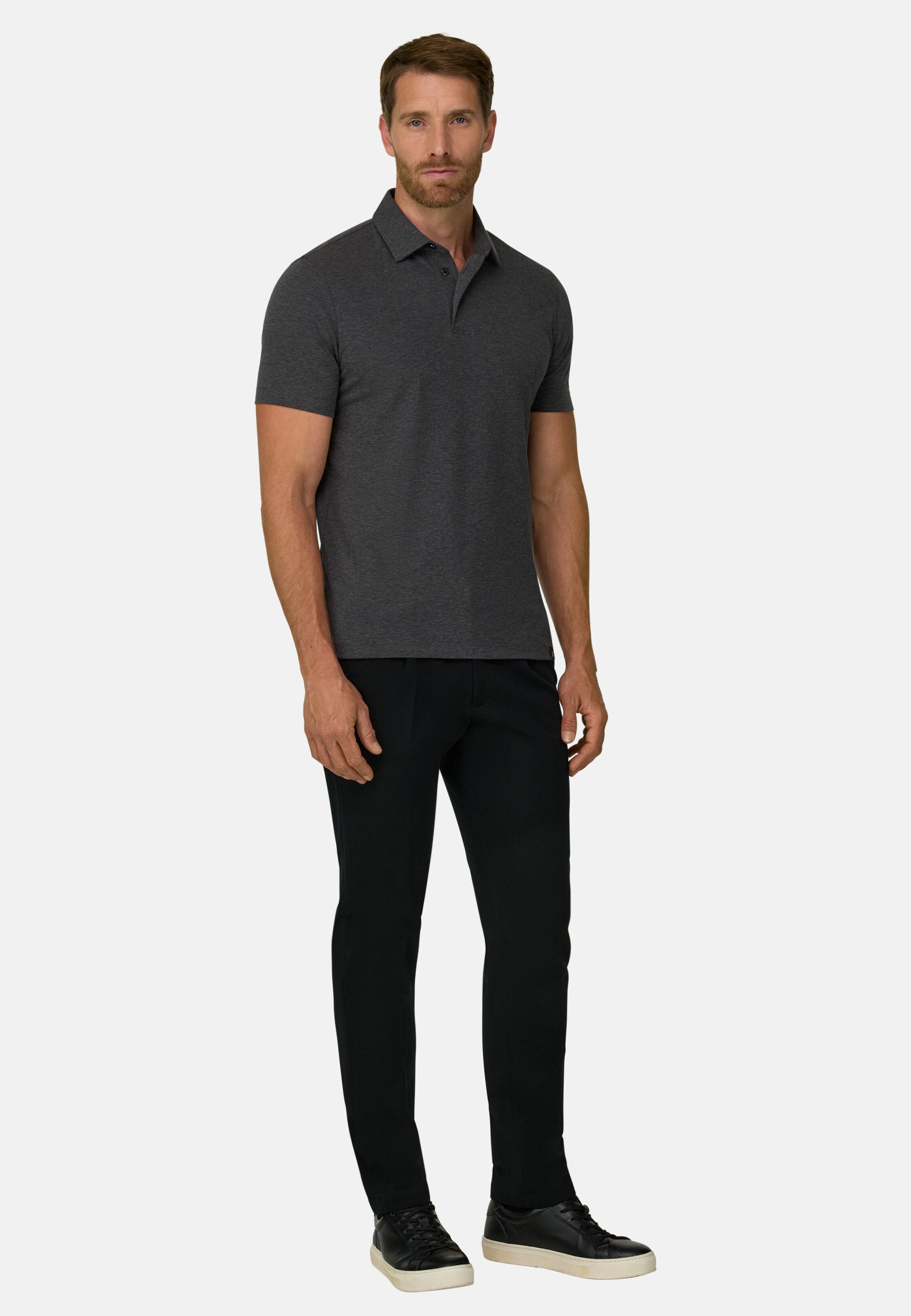 بنطال من الصوف التقني B Tech أسود, Black, medium