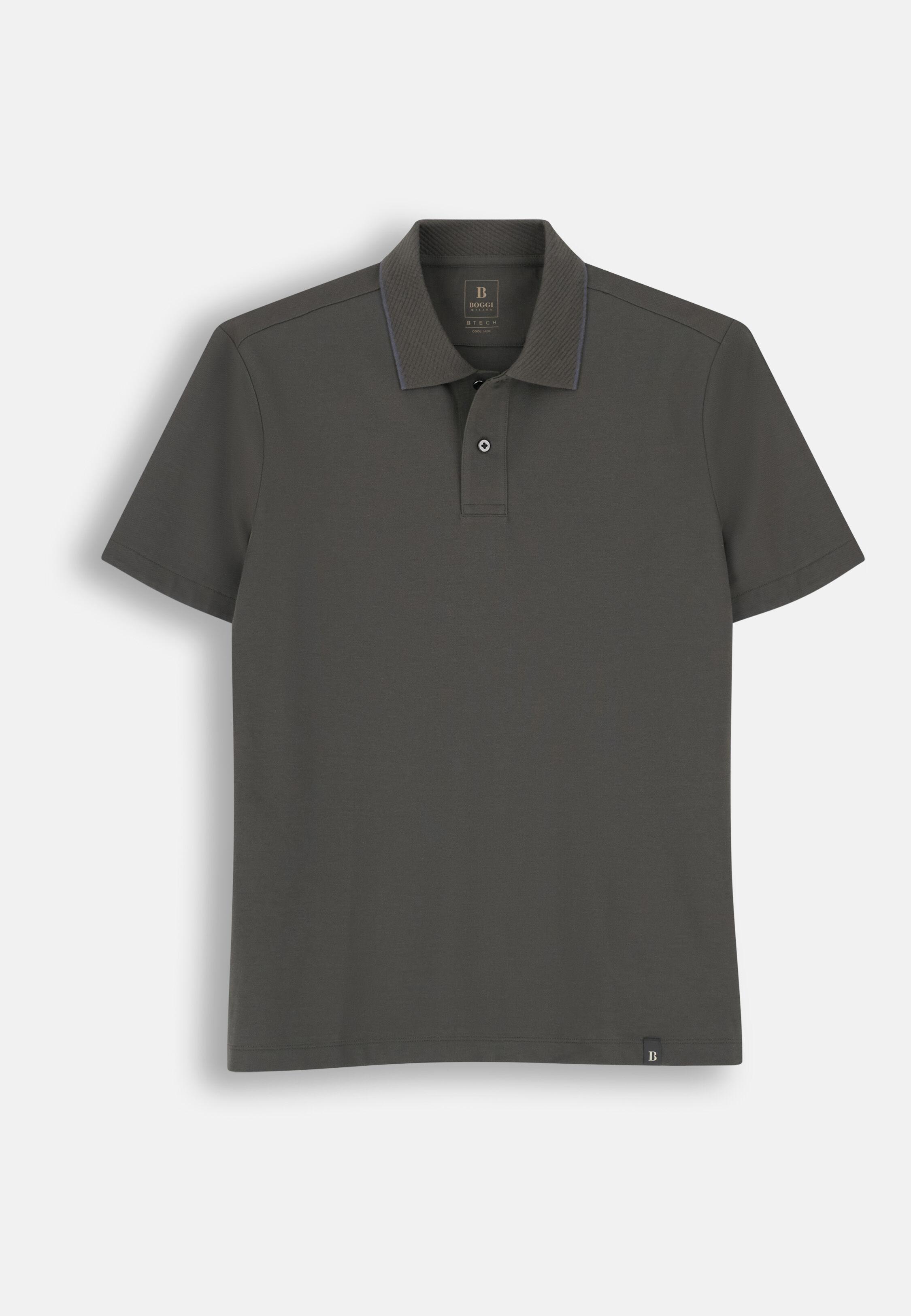بولو من مزيج القطن المطاطي بيكيه Cool Jade-Fresh أخضر عسكري, Military Green, large image number 2