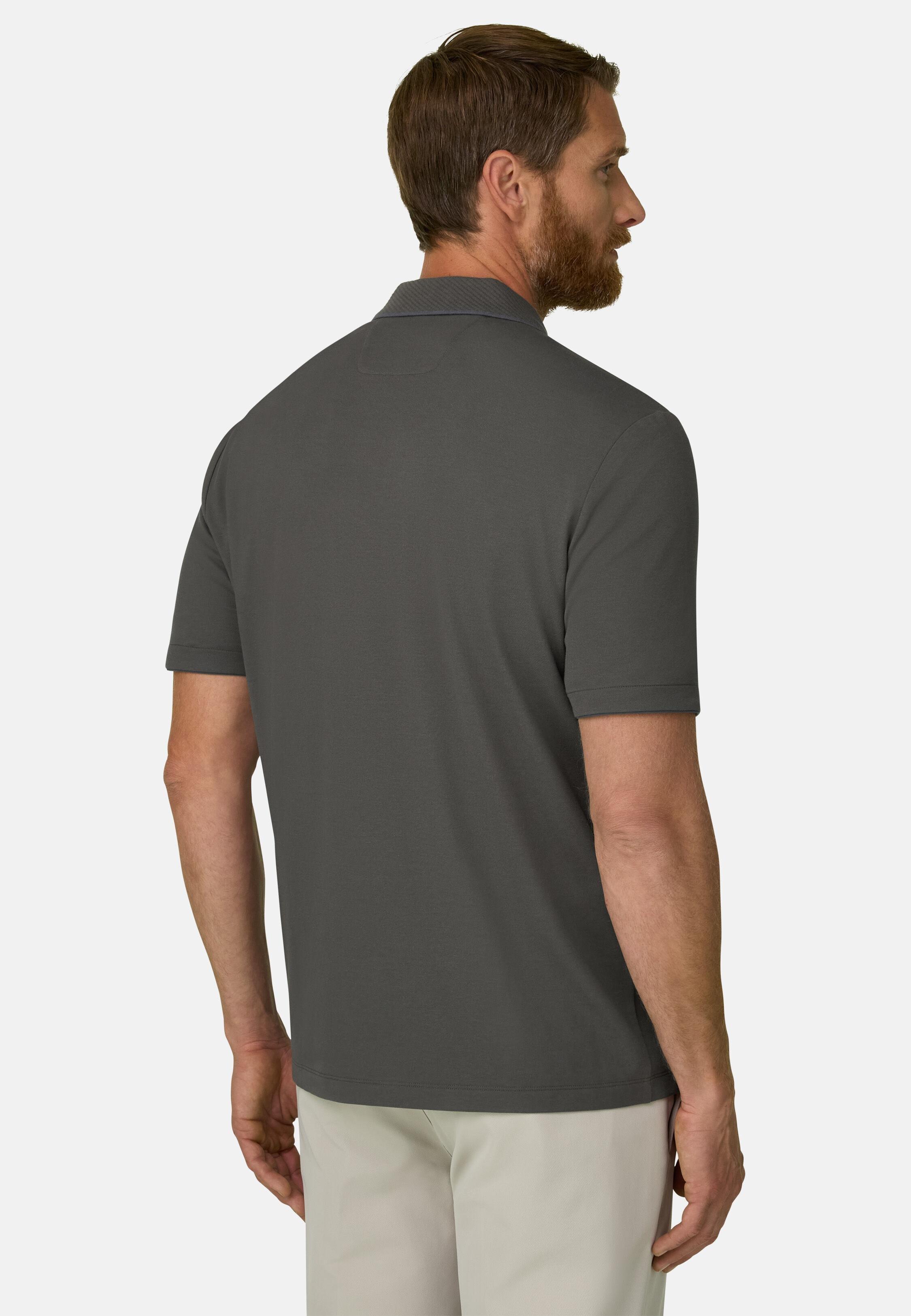 بولو من مزيج القطن المطاطي بيكيه Cool Jade-Fresh أخضر عسكري, Military Green, large image number 3