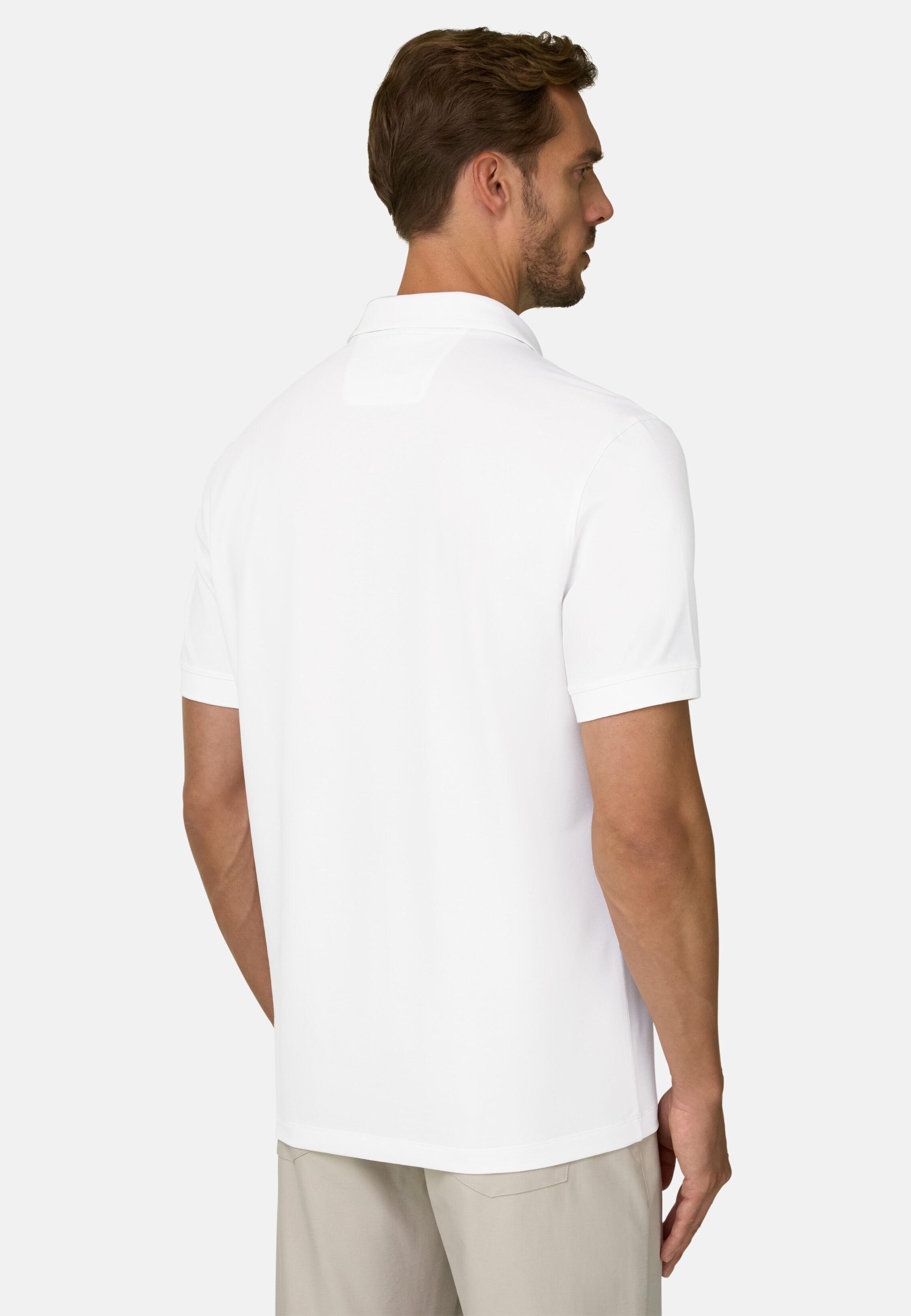 بولو من مزيج القطن المطاطي بيكيه Cool Jade-Fresh أبيض, White, medium