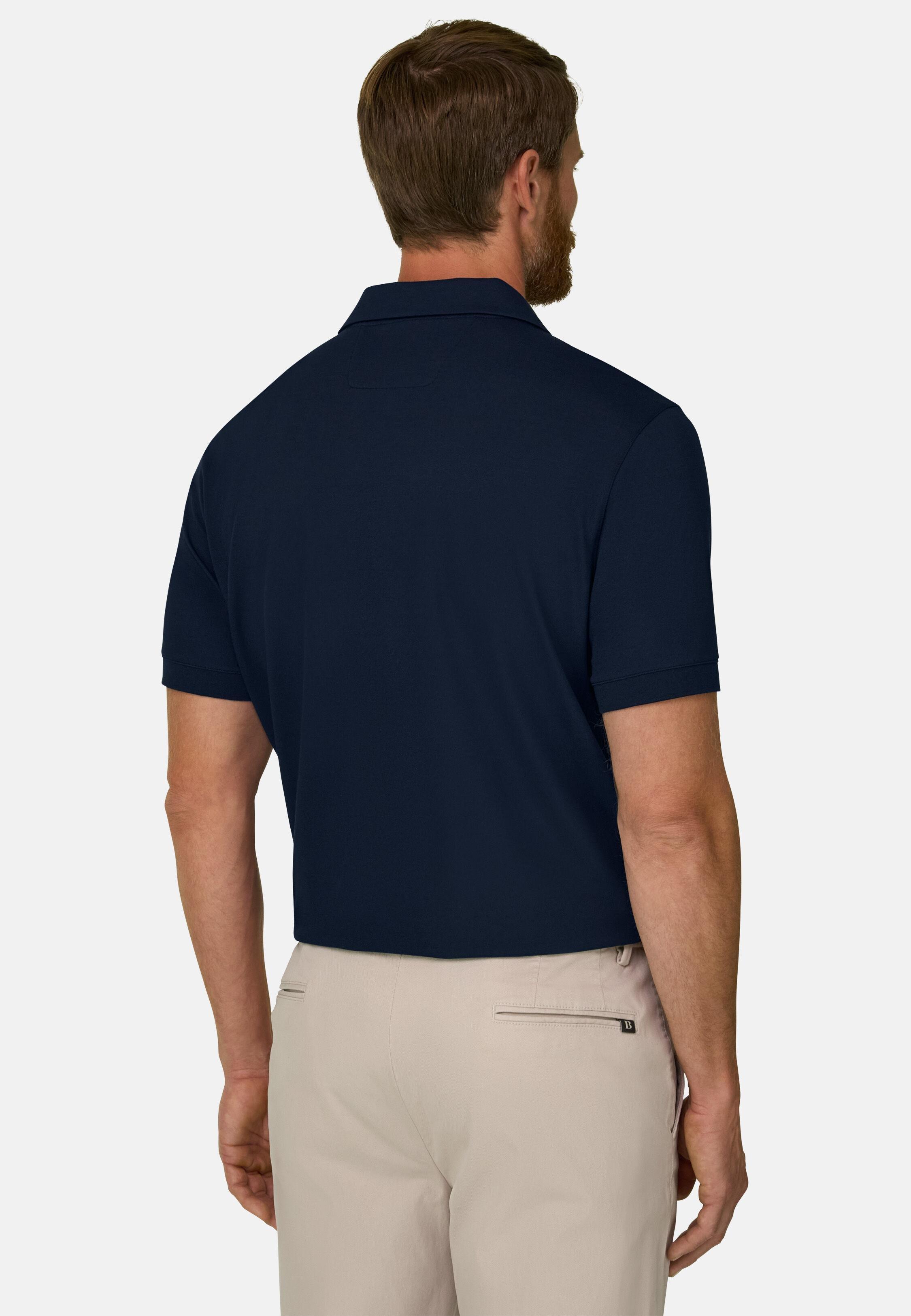 بولو من مزيج القطن المطاطي بيكيه Cool Jade-Fresh أزرق كحلي, Navy blue, medium