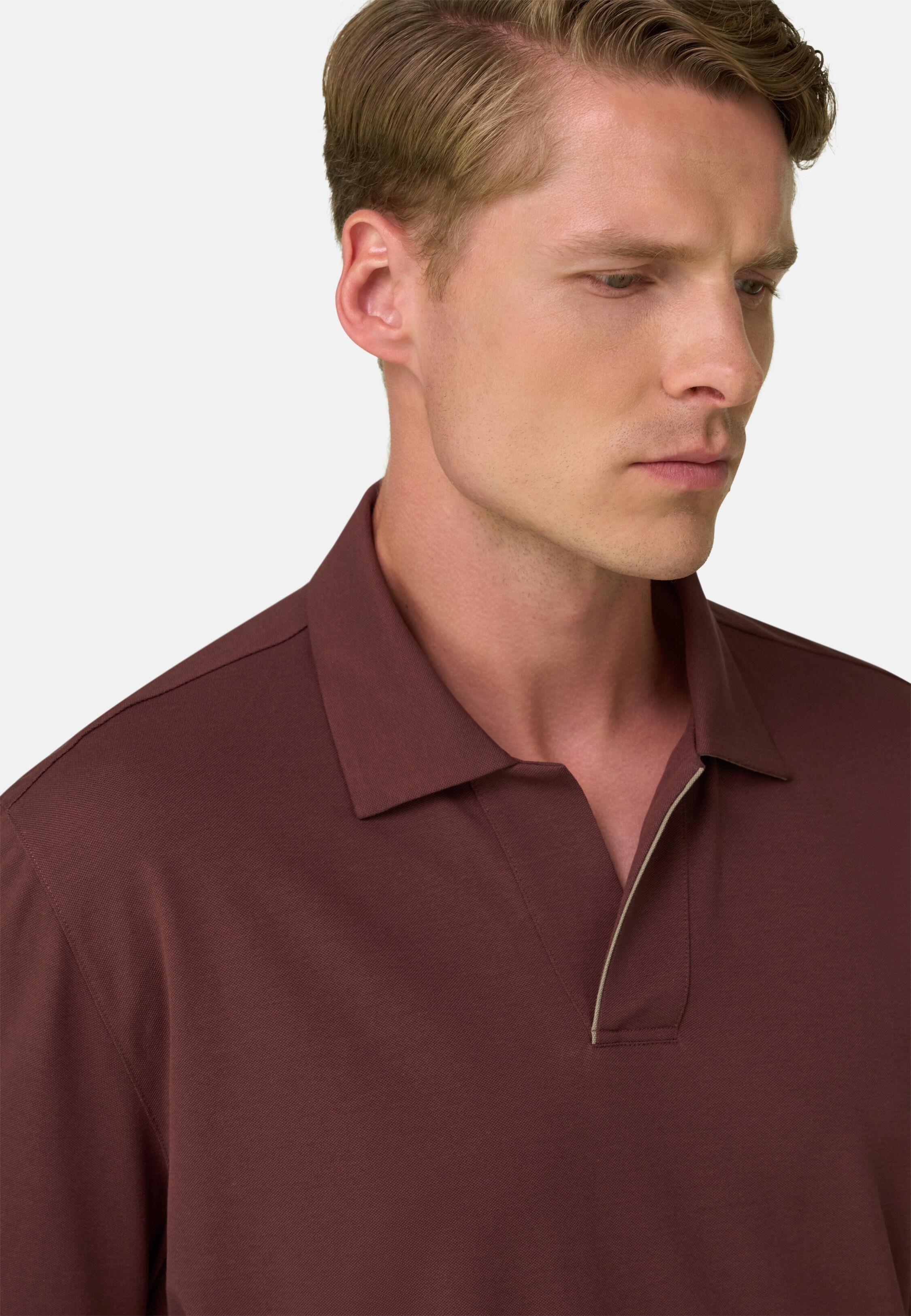بولو من مزيج القطن المطاطي بيكيه Cool Jade-Fresh أحمر, Rot, medium