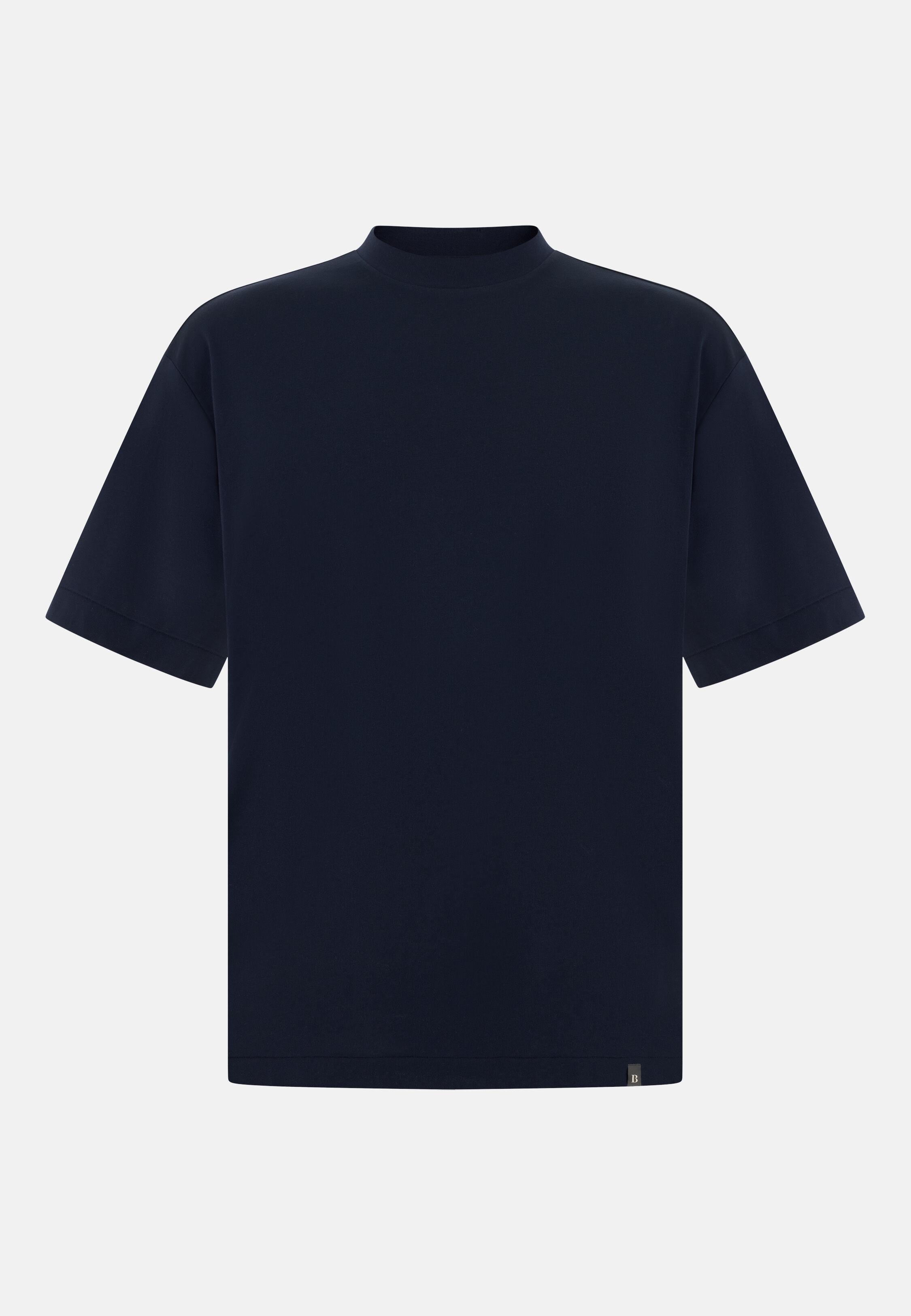 تيشيرت بخيط إس. كافيه أزرق, Navy blue, large image number 3
