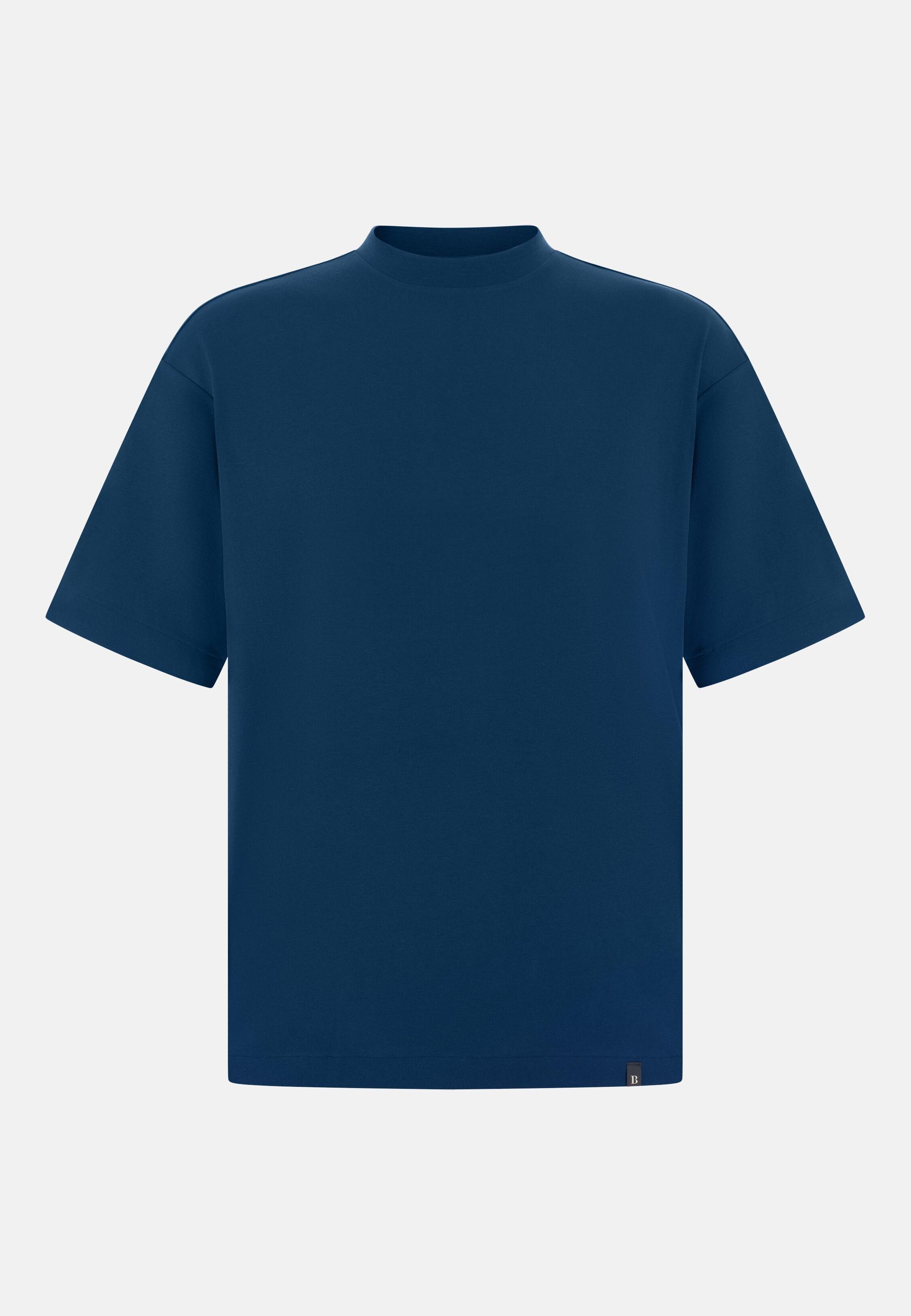 T-Shirt With S. Cafe Yarn Blue, 3901_AIRB, large image number 3