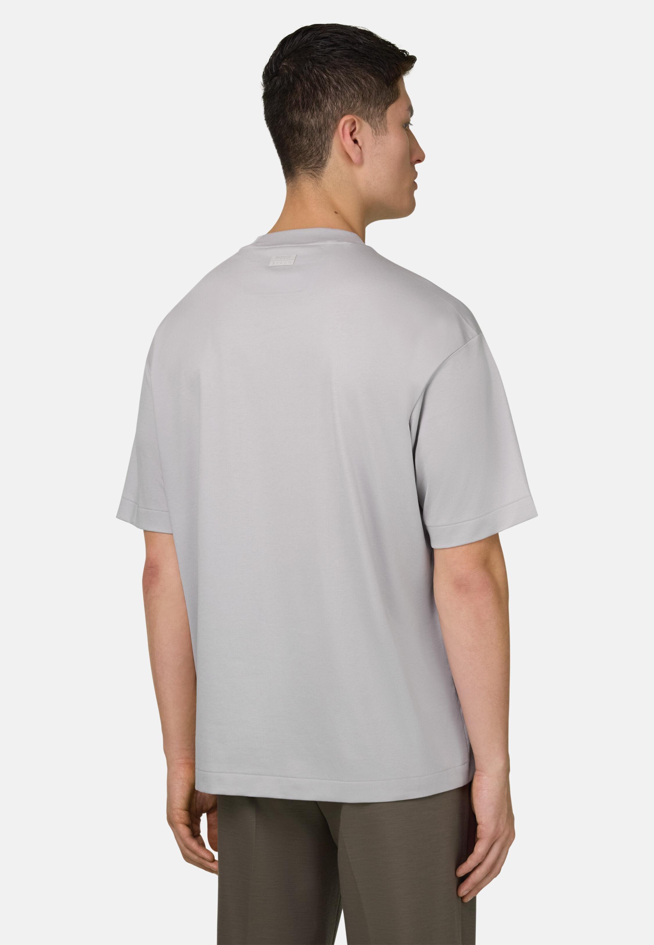 T-Shirt With S. Cafe Yarn White, Ice, medium