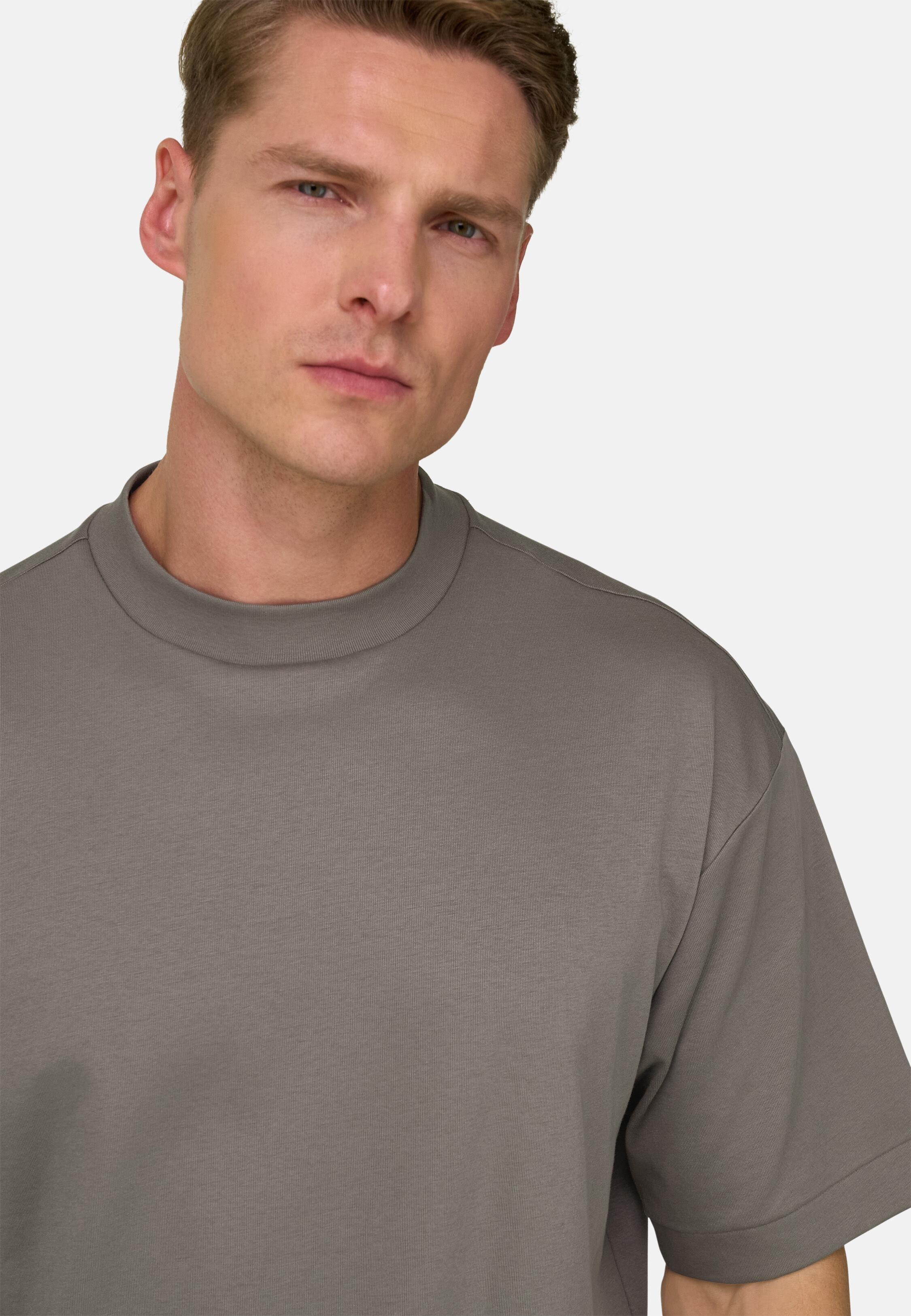 T-Shirt With S. Cafe Yarn Brown, Mud, medium