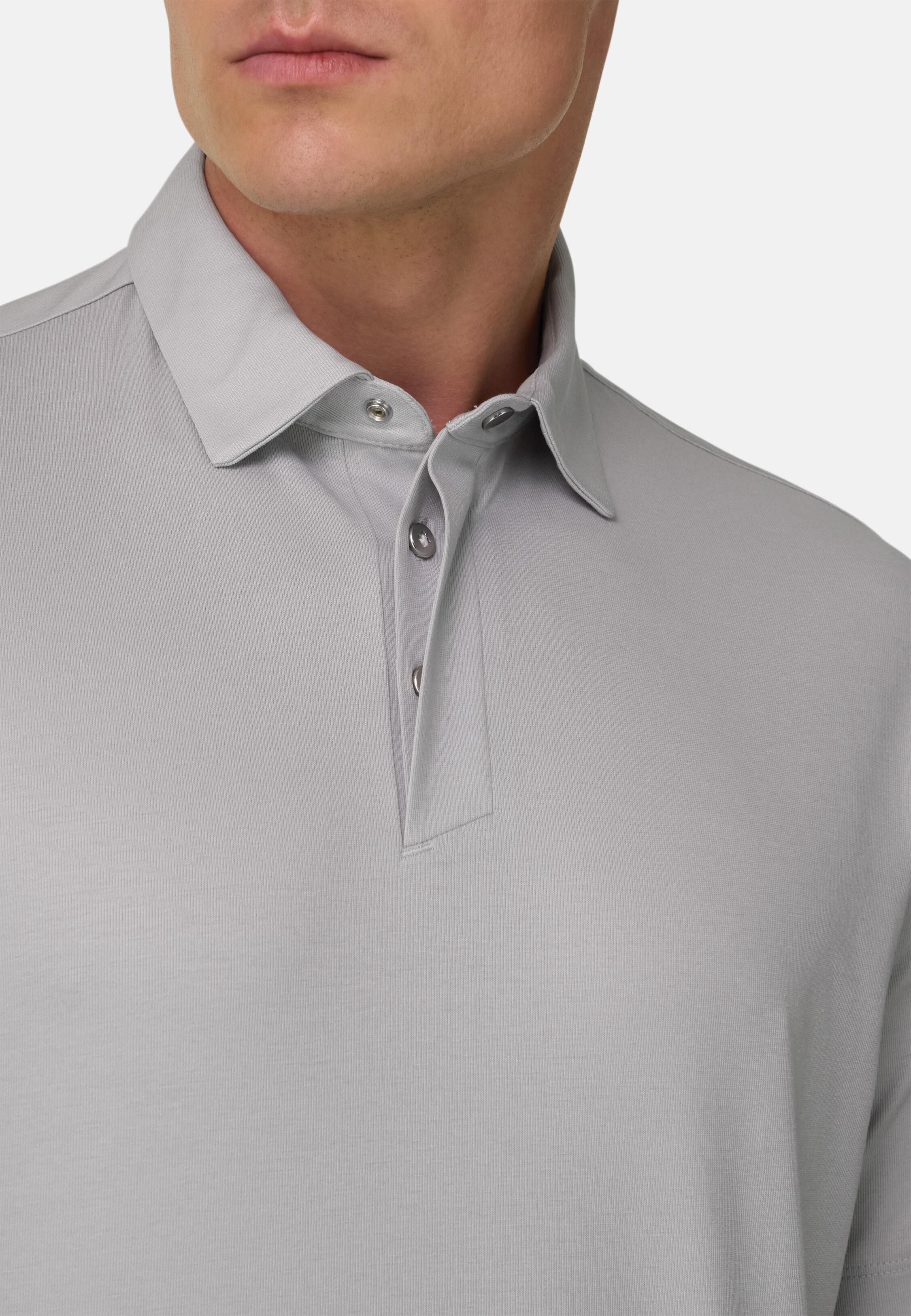 High-Performance Pique Polo Shirt With S. Cafe Yarn White, 3901_ICE, medium