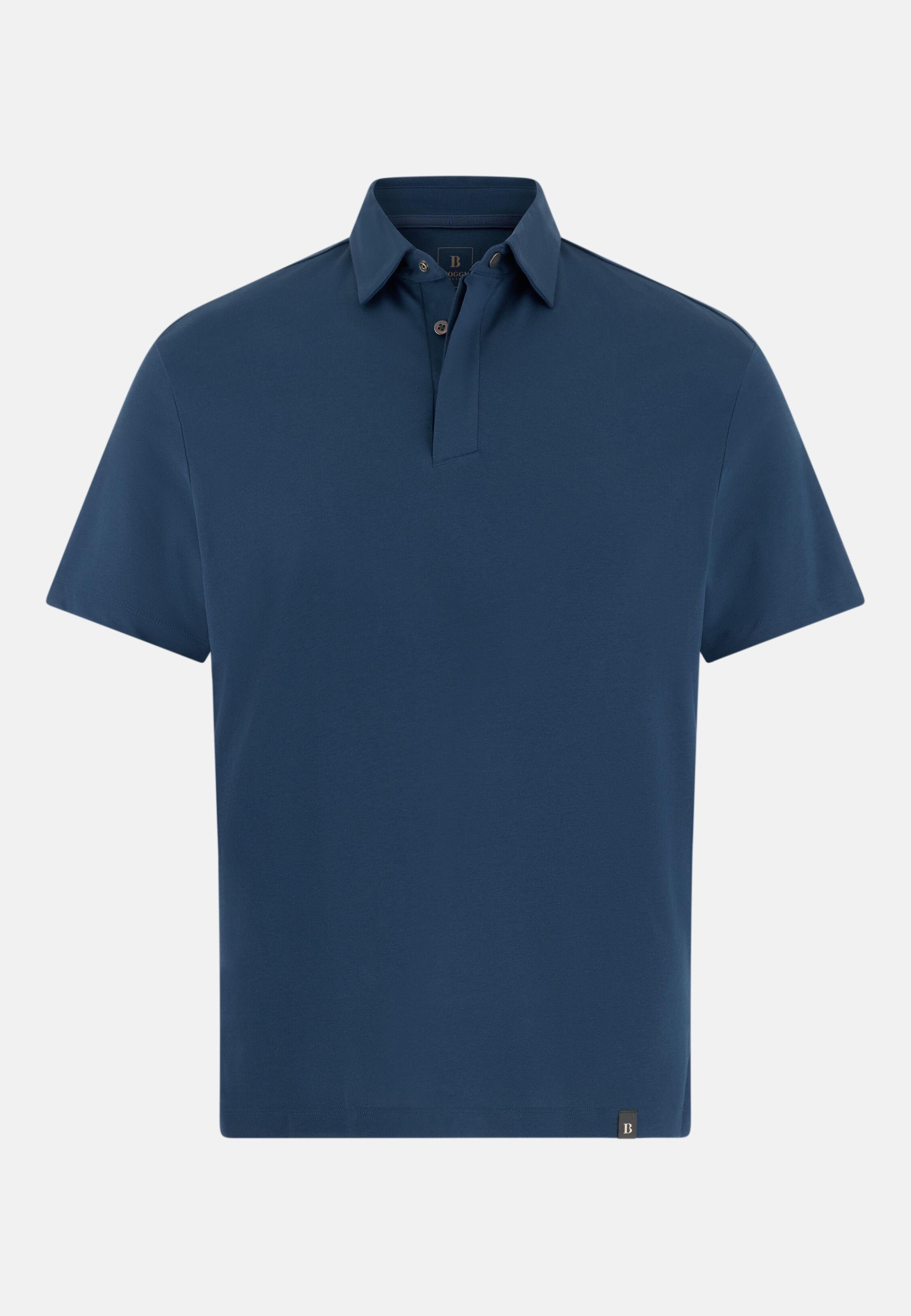 High-Performance Piqu&eacute; Polo Shirt with S.Caf&egrave;&reg; Yarn Air-blue, Air-blue, large image number 3