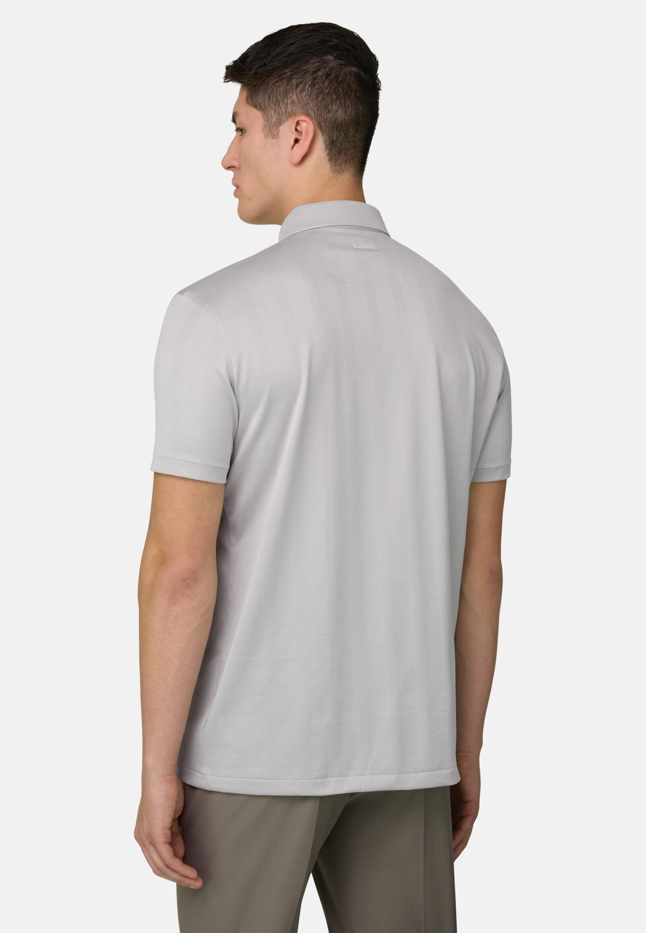 Jersey Polo Shirt With S.Caf&egrave;&reg; Yarn Ice, Ice, large image number 1