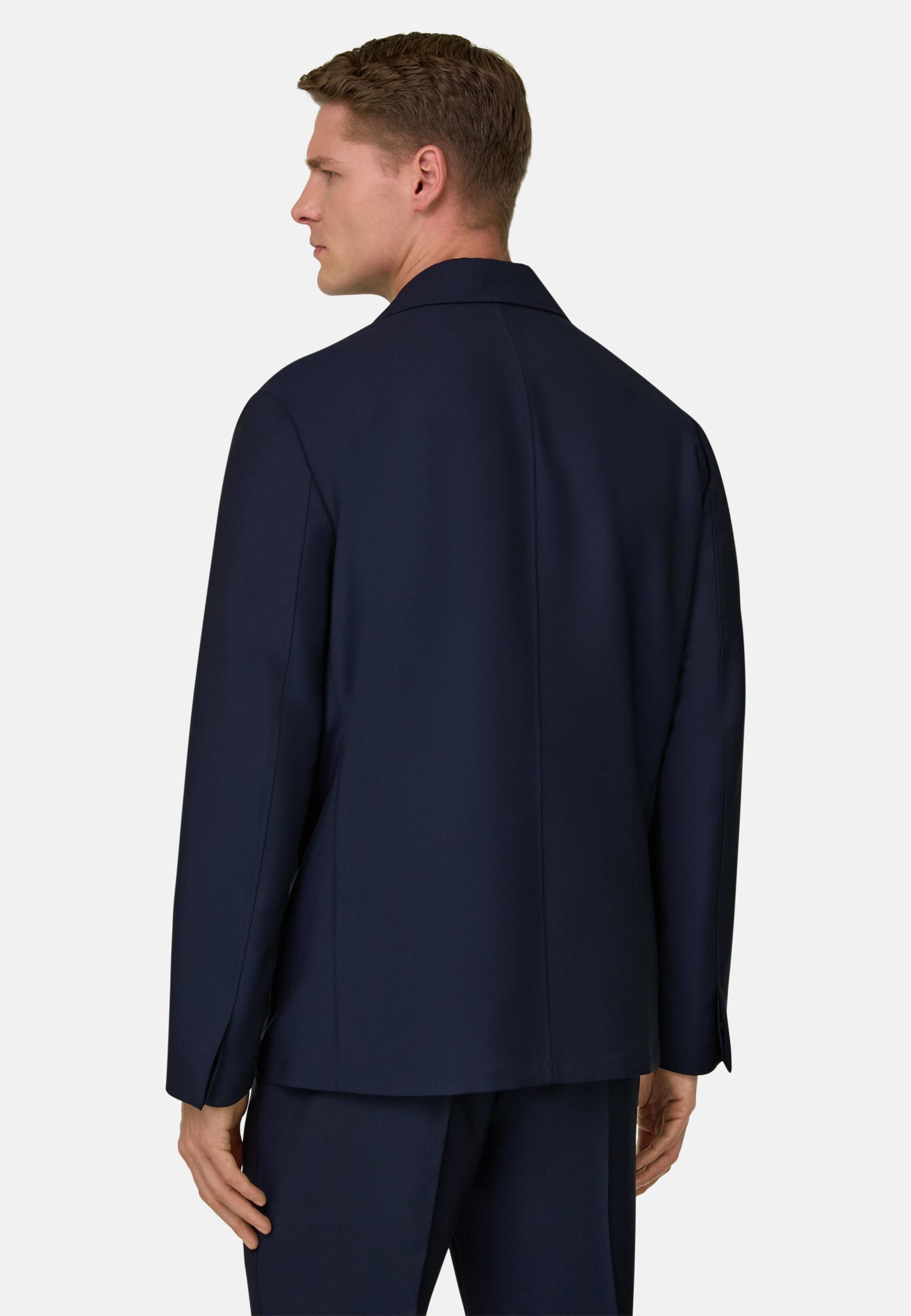 Wool And Mohair Jacket Navy, 3901_NAVY, medium