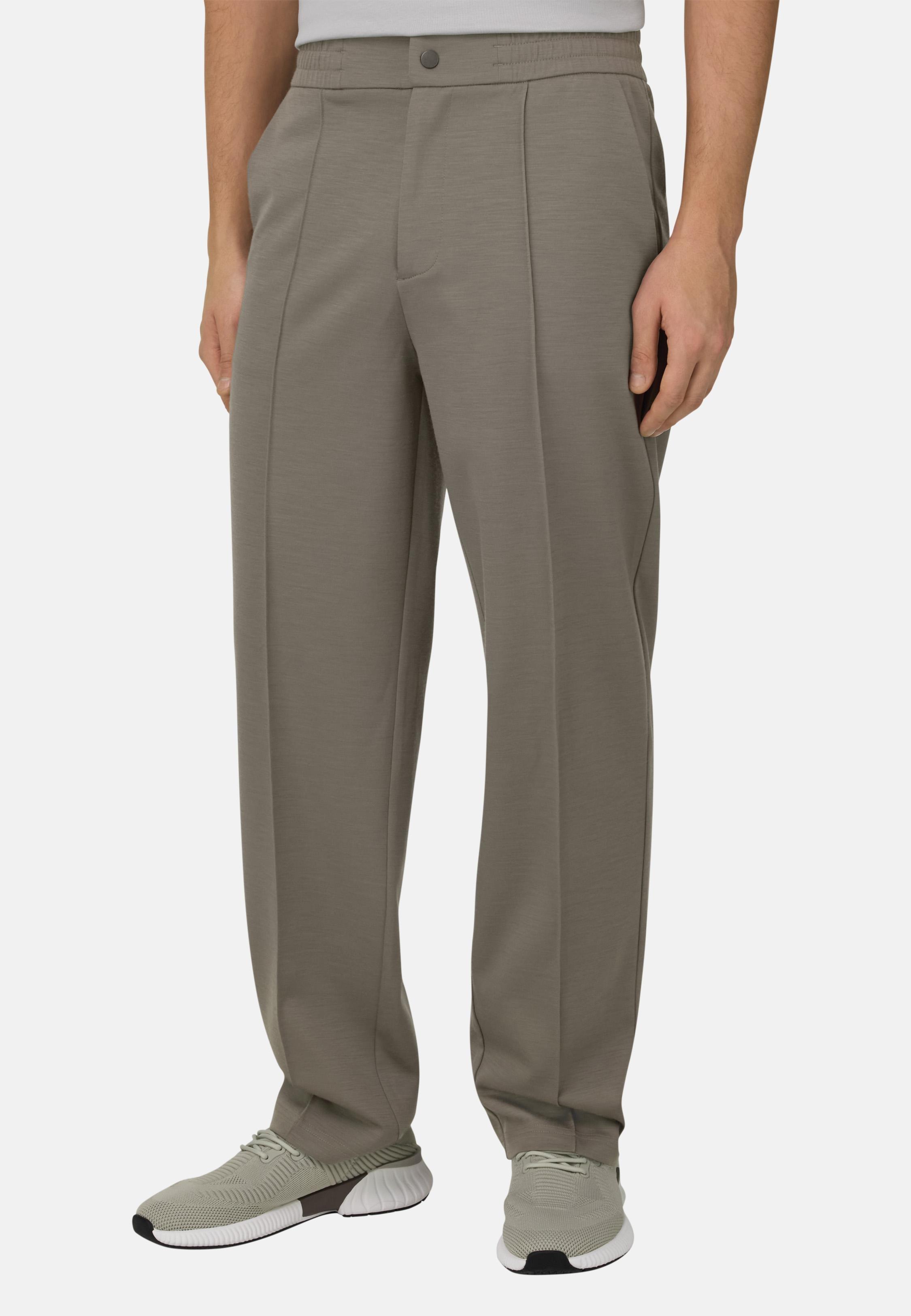 Technical Wool Wooltech Trousers Brown, Mud, large image number 0