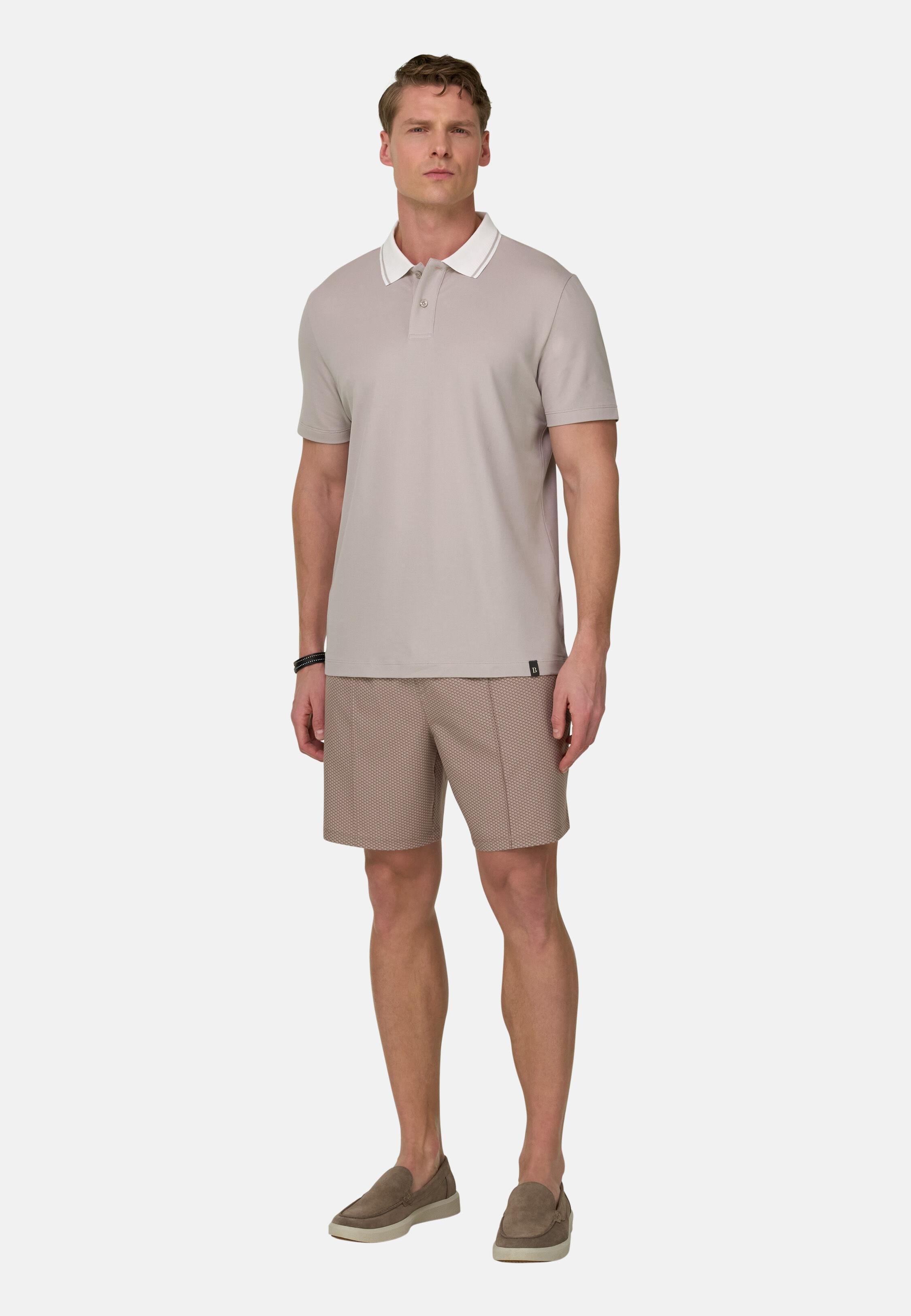 Swimsuit In Printed Technical Fabric Beige, 3901_MUD, large image number 0