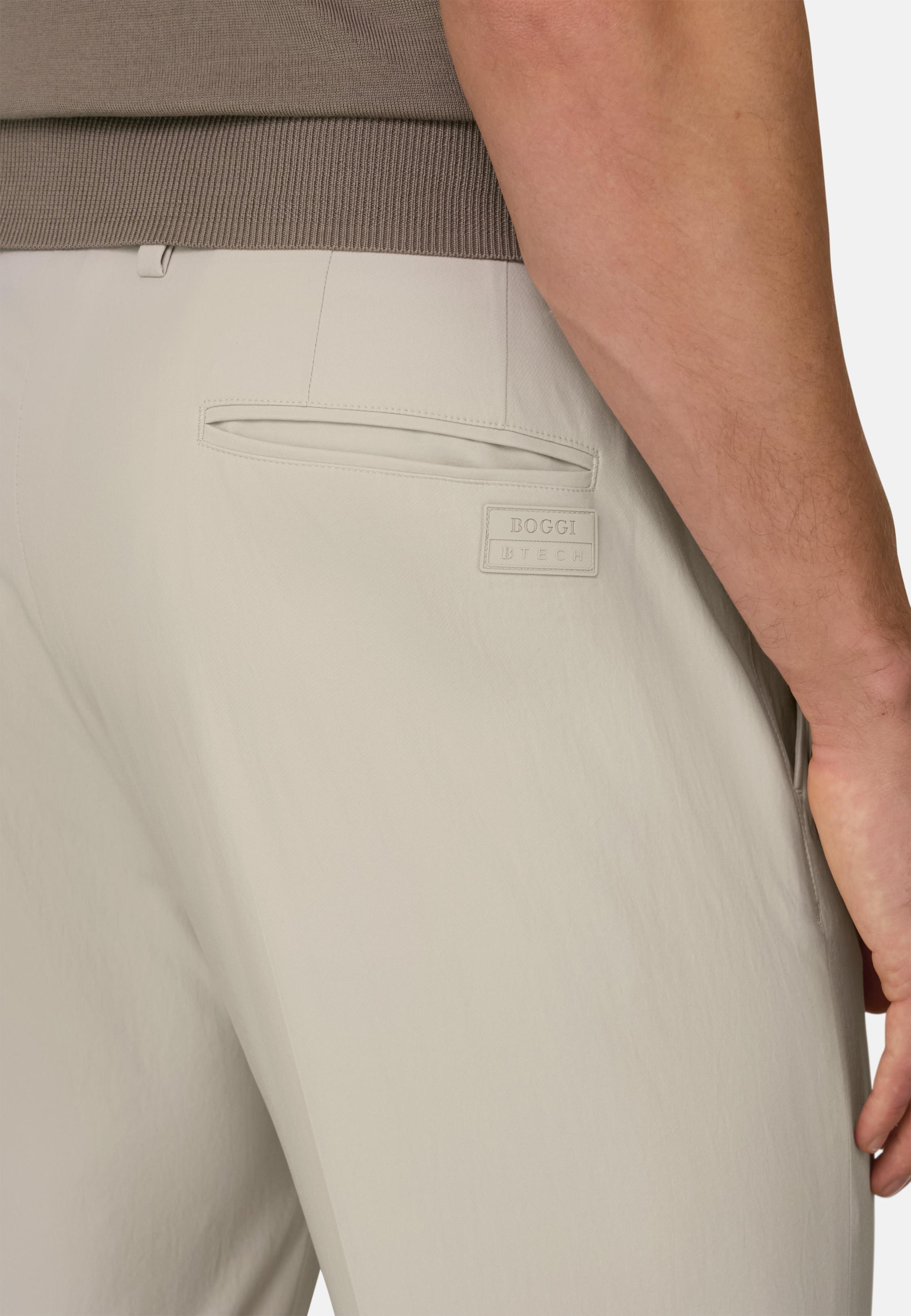 Technical Fabric Trousers Beige, Sand, large image number 3