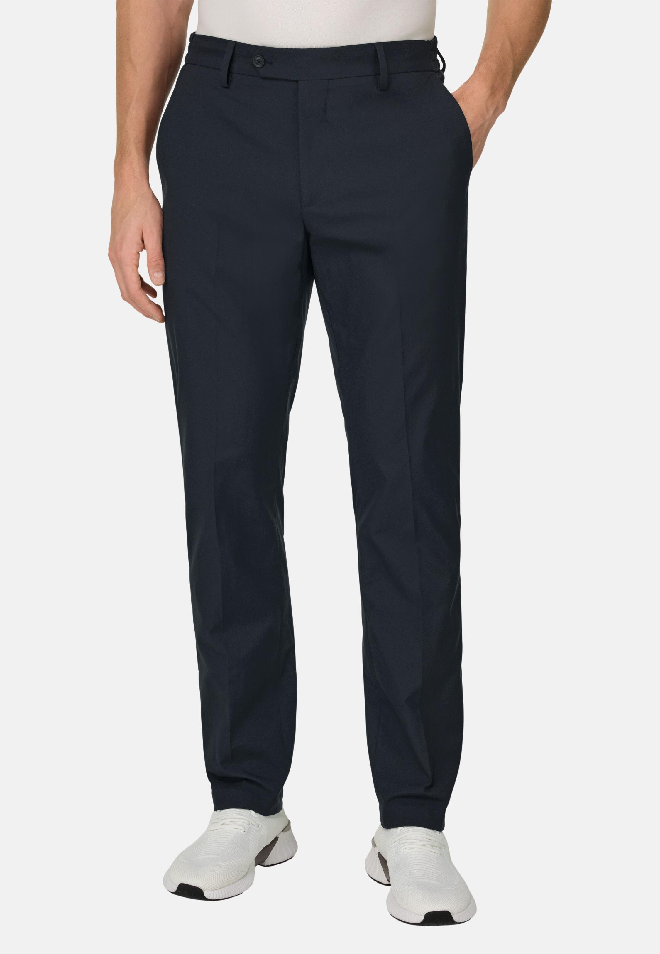بنطال من قماش تقني أزرق, Navy blue, medium