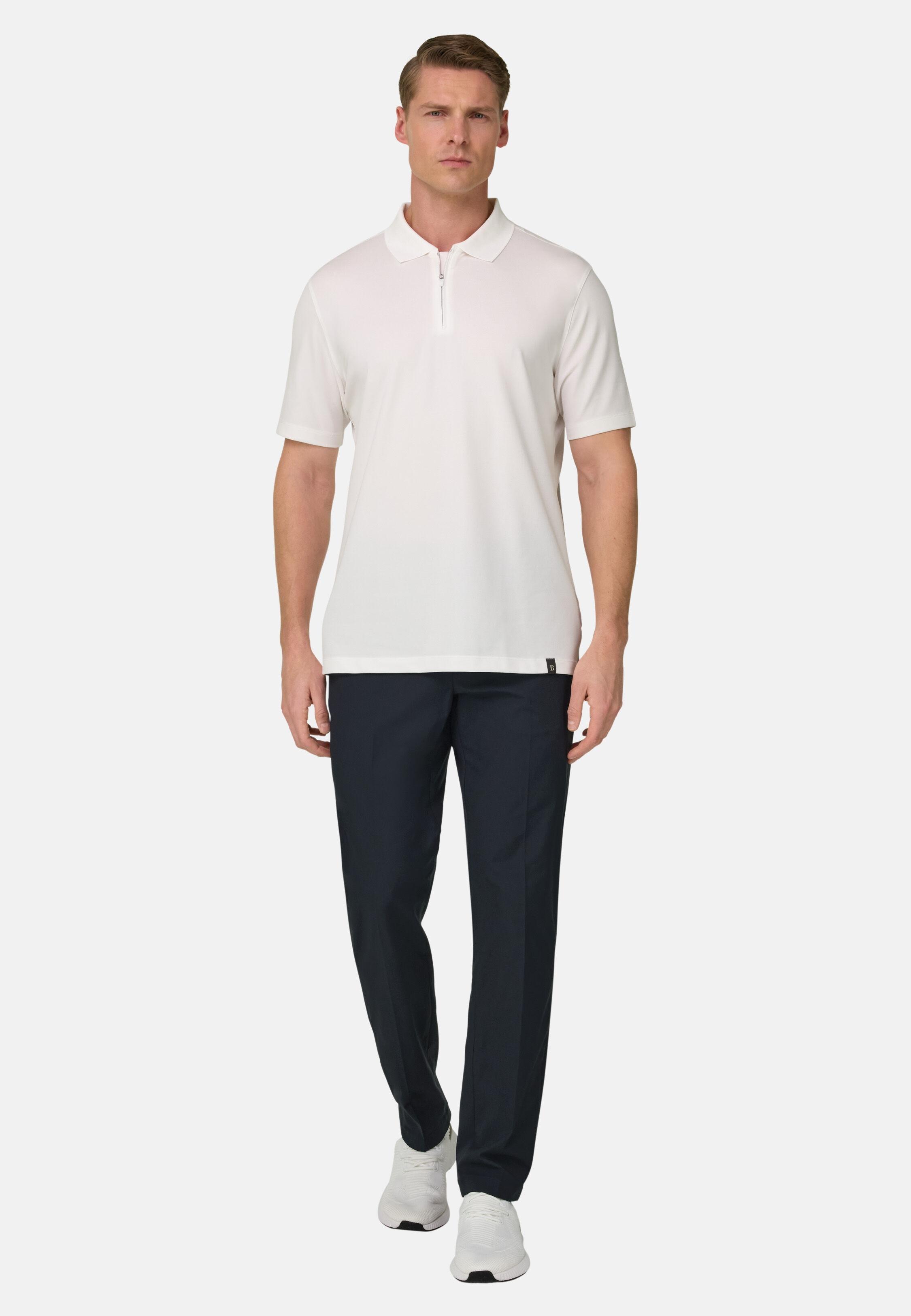 بنطال من قماش تقني أزرق, Navy blue, large image number 1