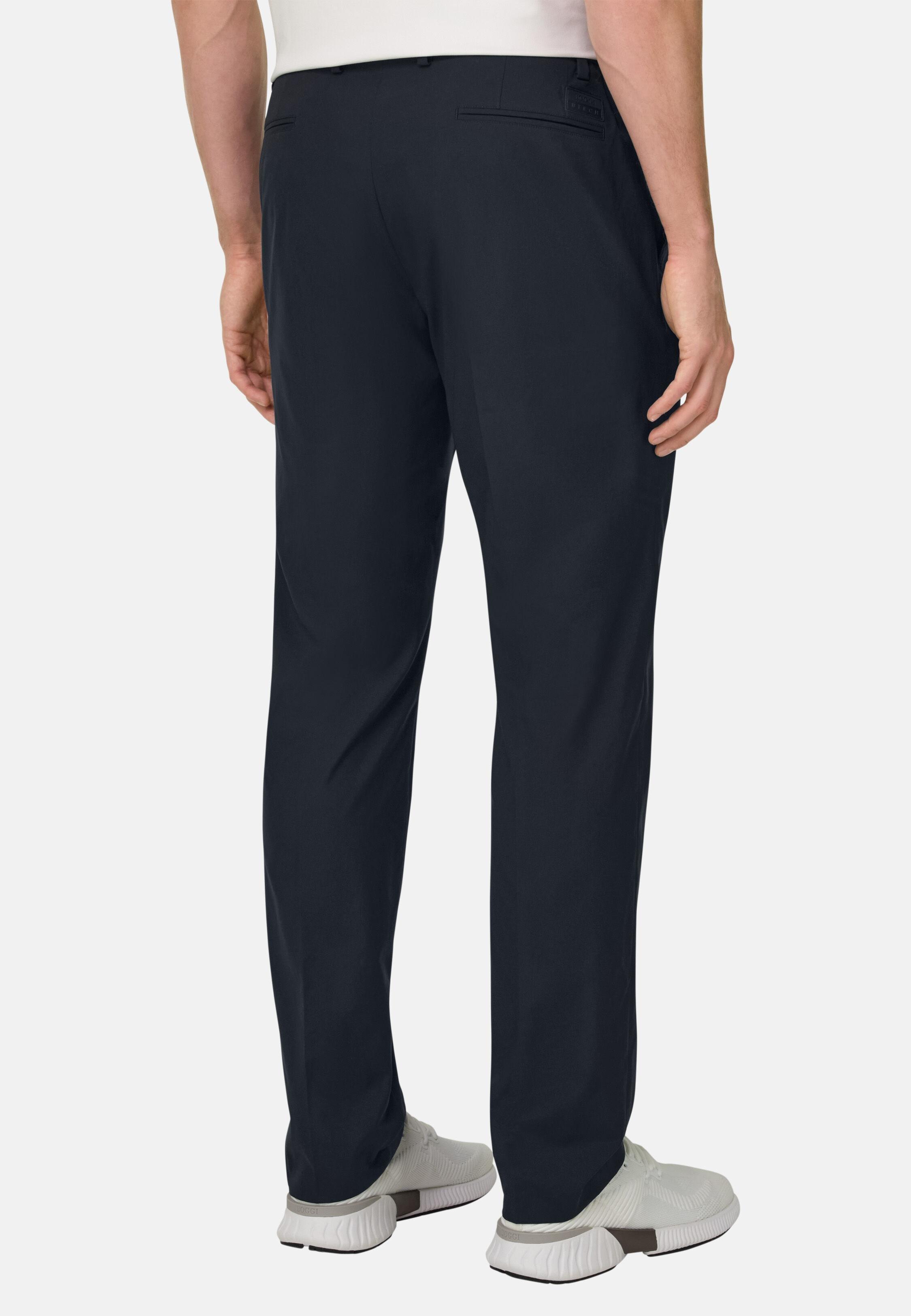 بنطال من قماش تقني أزرق, Navy blue, large image number 2