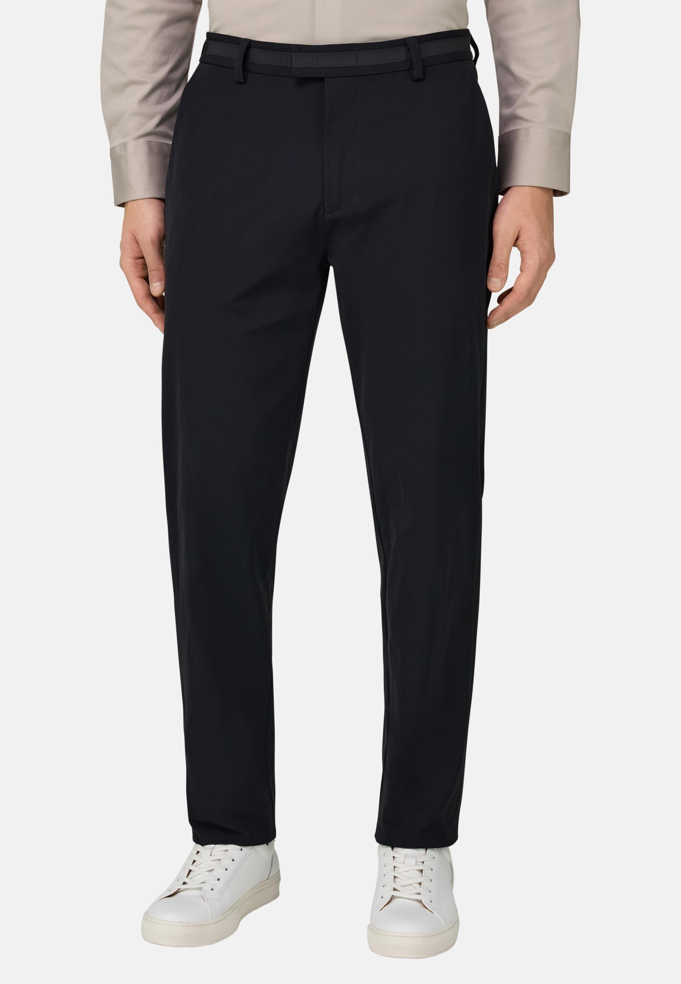 B-Tech Stretch Nylon Trousers Blue, Navy blue, large image number 0