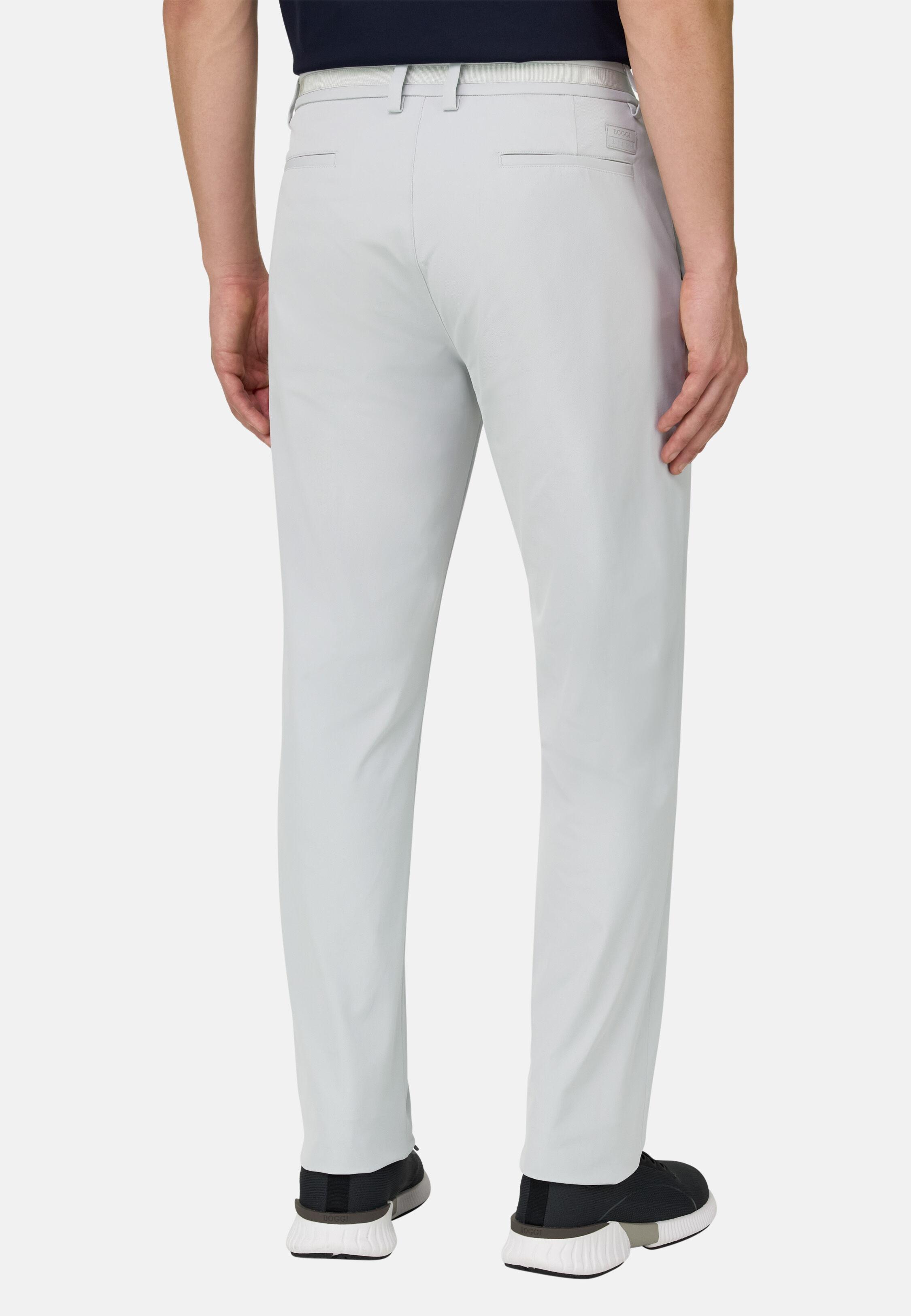 B-Tech Stretch Nylon Trousers White, Ice, medium