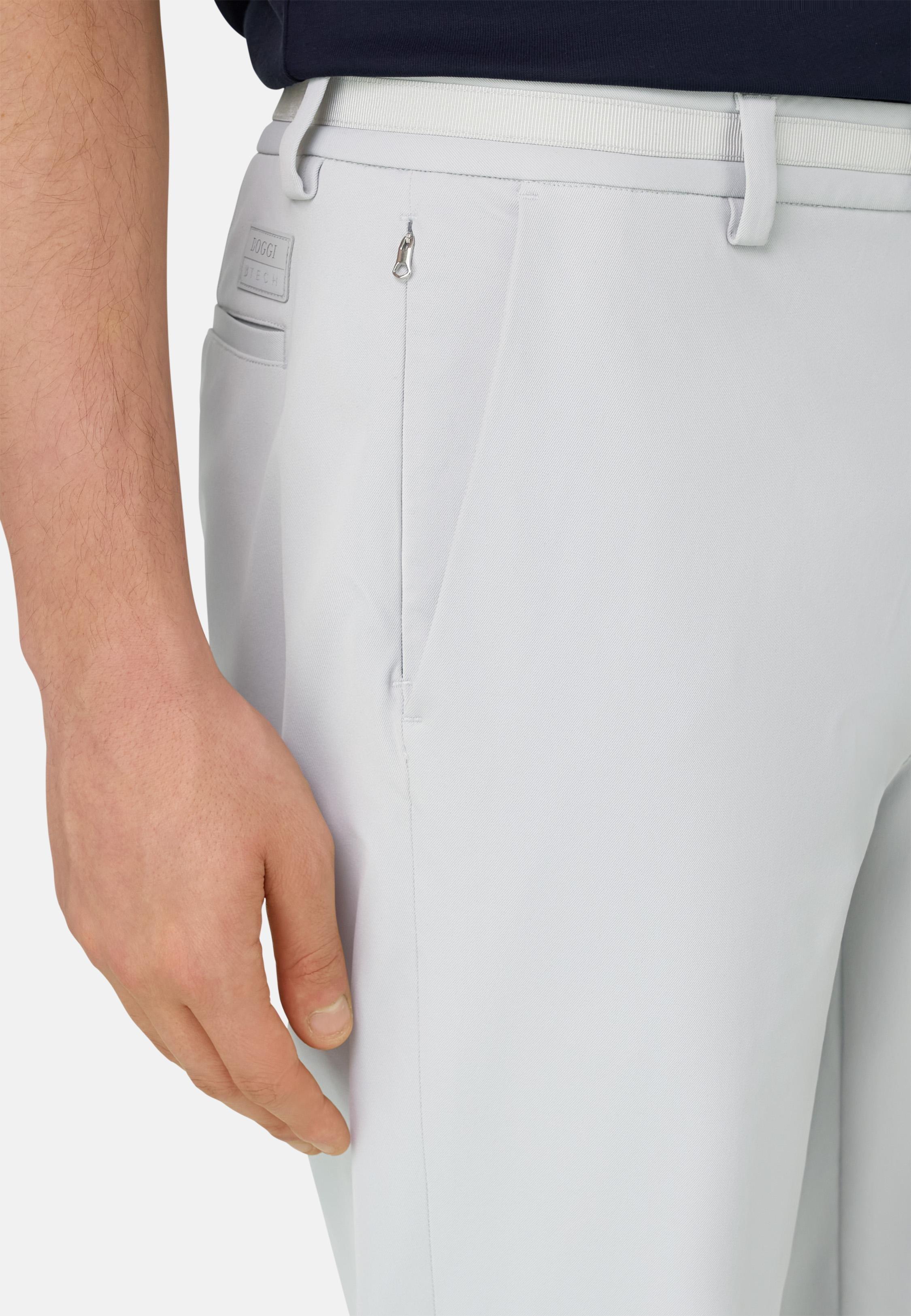 B-Tech Stretch Nylon Trousers White, Ice, large image number 3