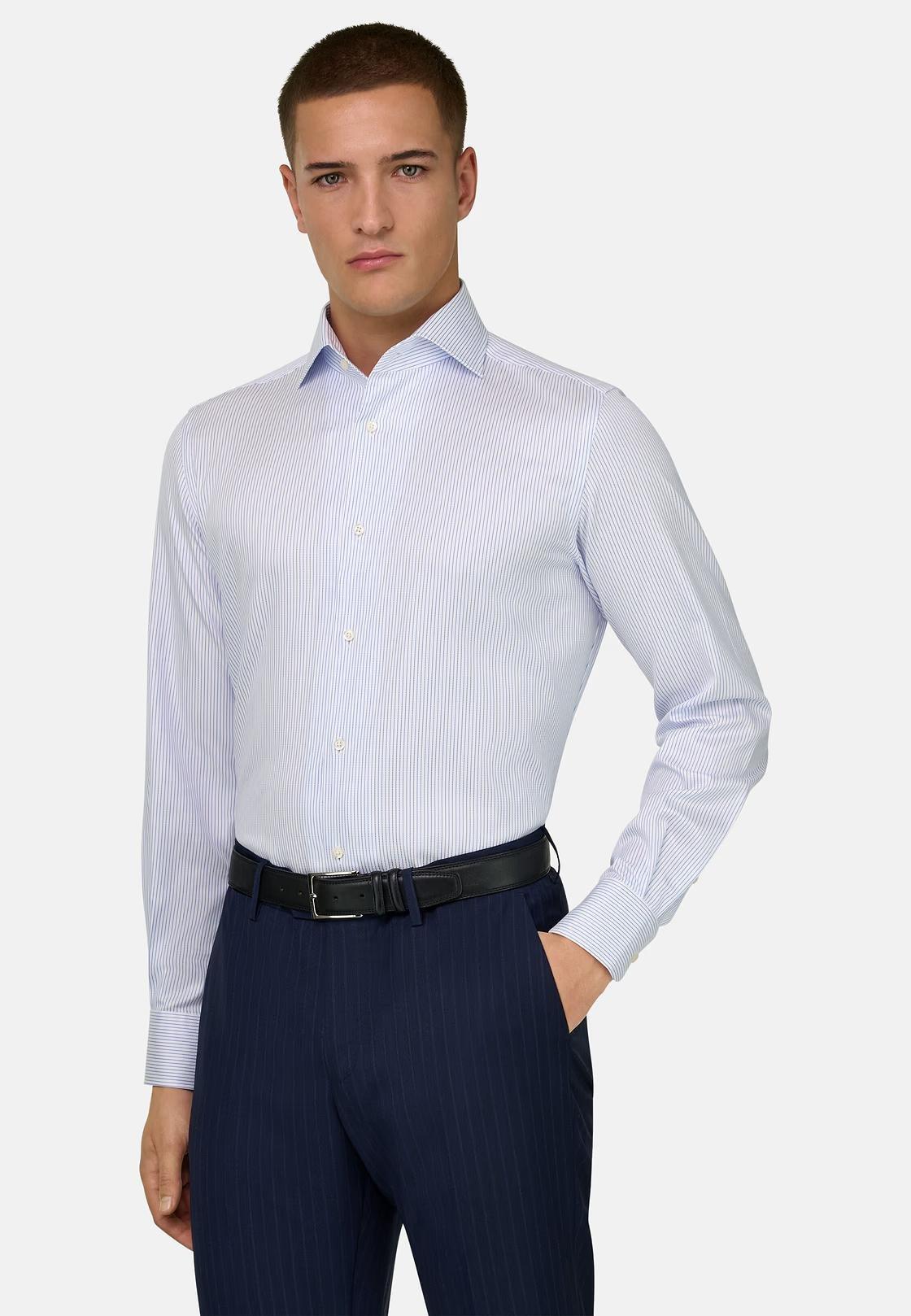 Regular Fit Cotton Shirt Light Blue, 3901_LTBL, medium
