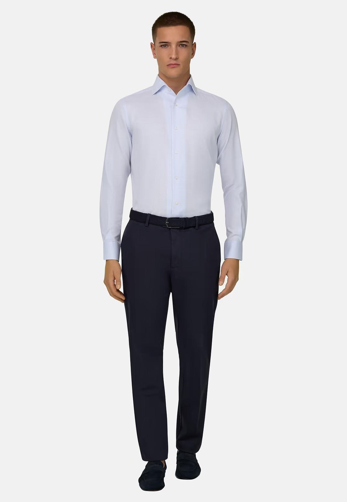Regular Fit Cotton Shirt Light Blue, Light Blue, large image number 0