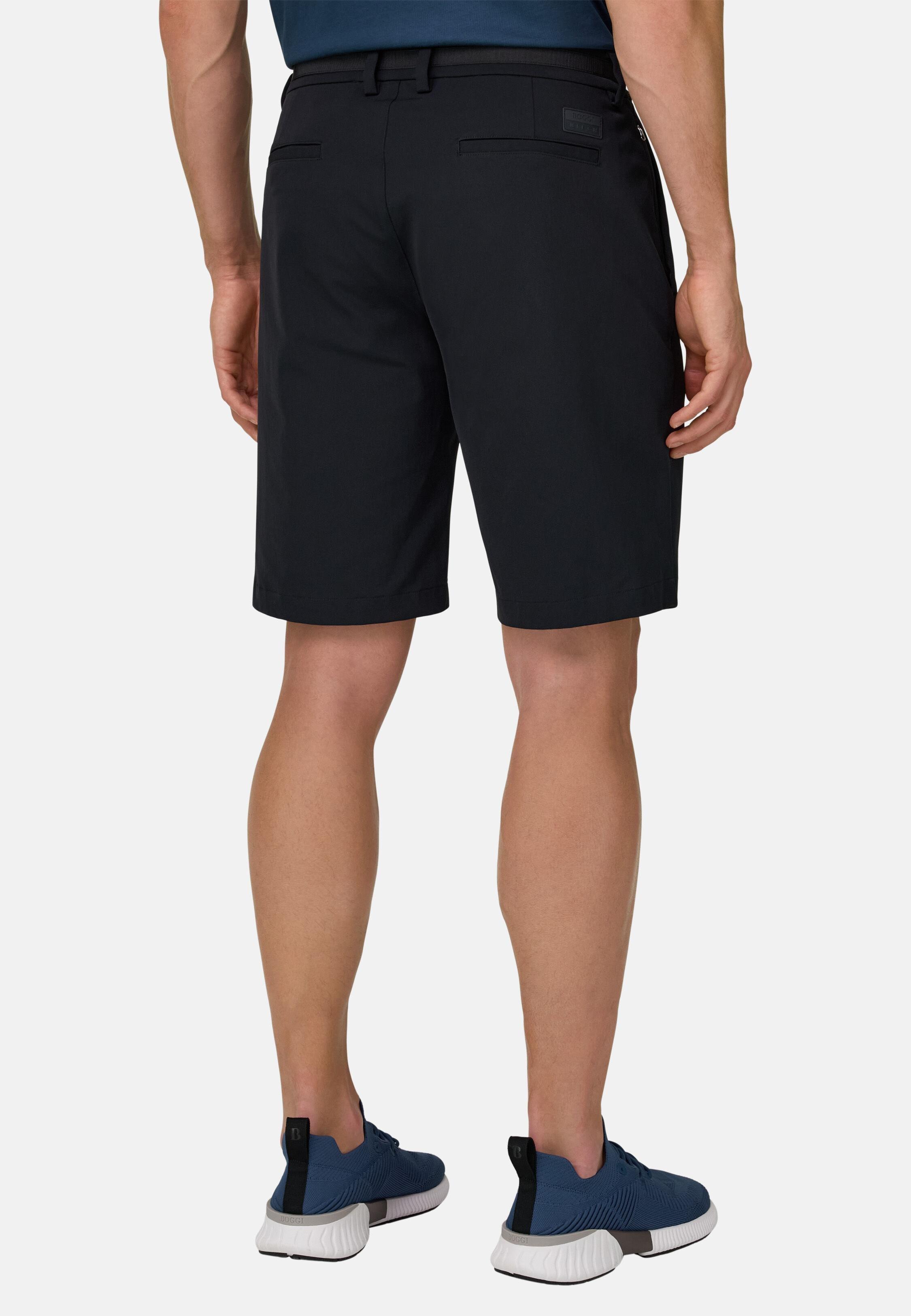 شورت برمودا نايلون مطاطي بي تك أزرق, Navy blue, large image number 2