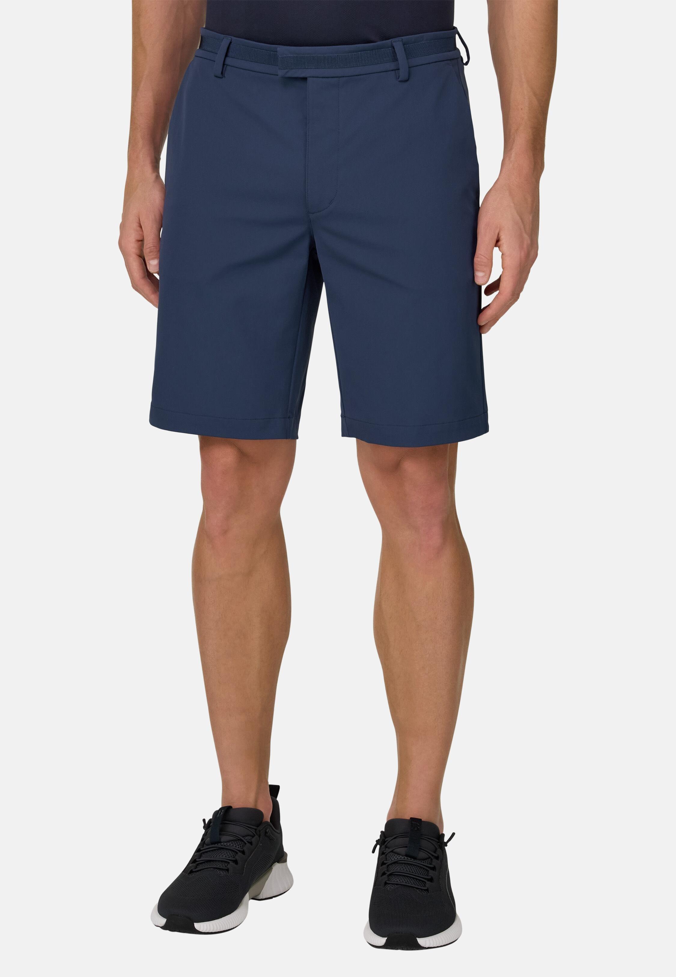 شورت برمودا نايلون مطاطي بي تك أزرق, Air-blue, large image number 4