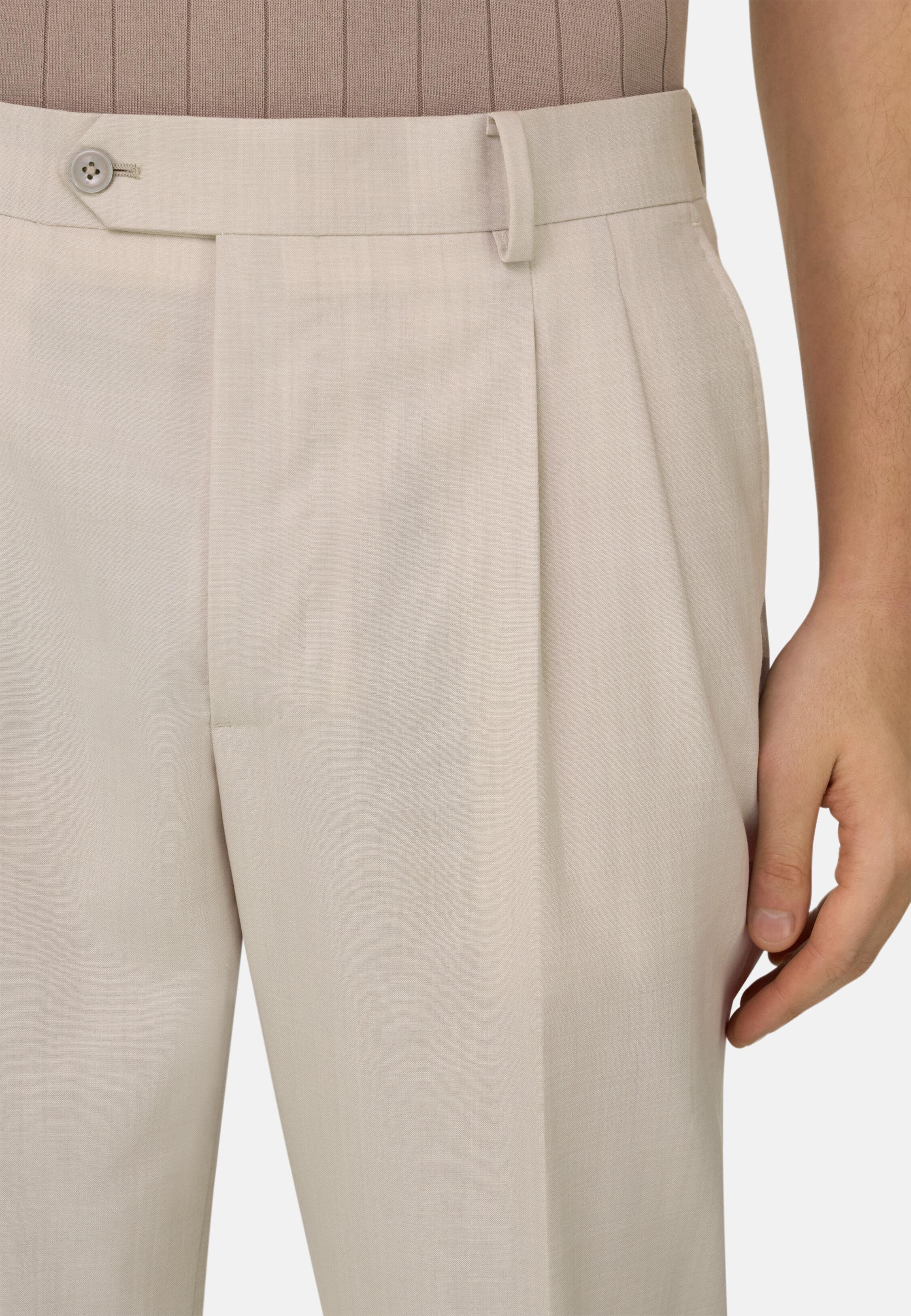 Beige Pure Travel Wool Suit, 3901_SAND, large image number 3