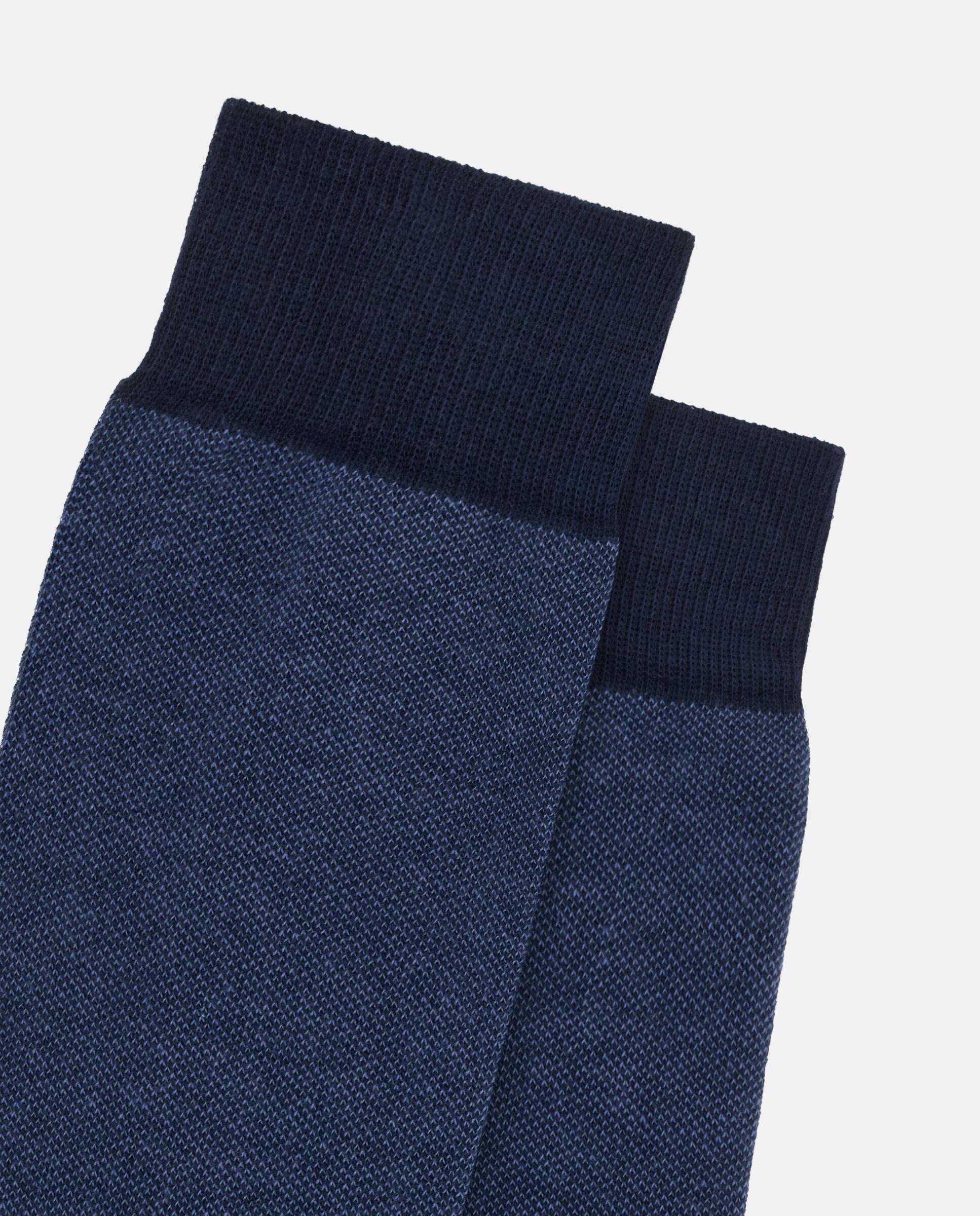 Oxford Socks, Navy Blue, Navy blue, medium