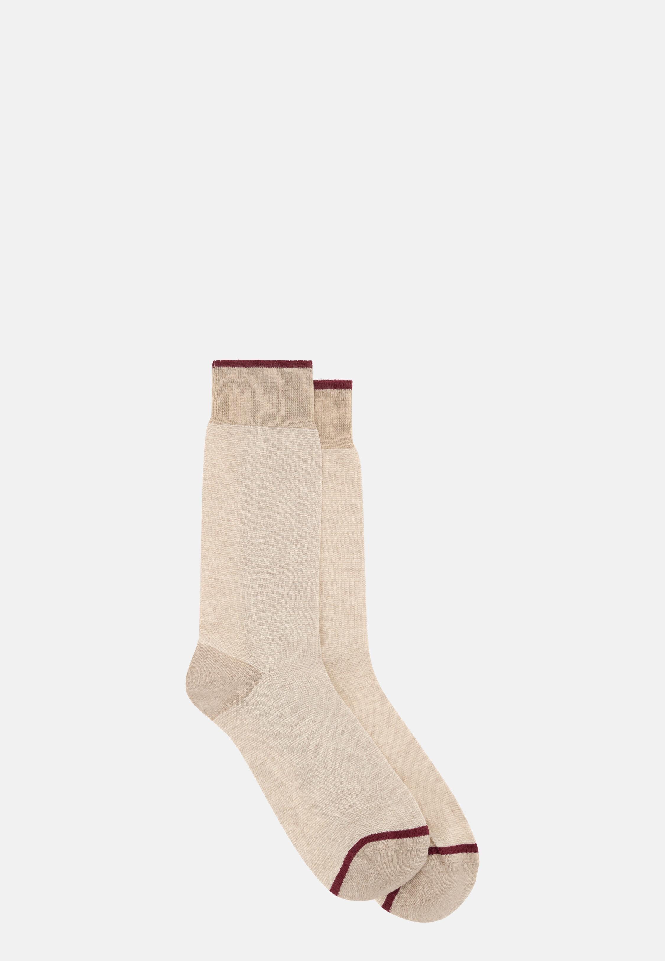 Micro Striped Socks Cream, 3901_CREA, medium