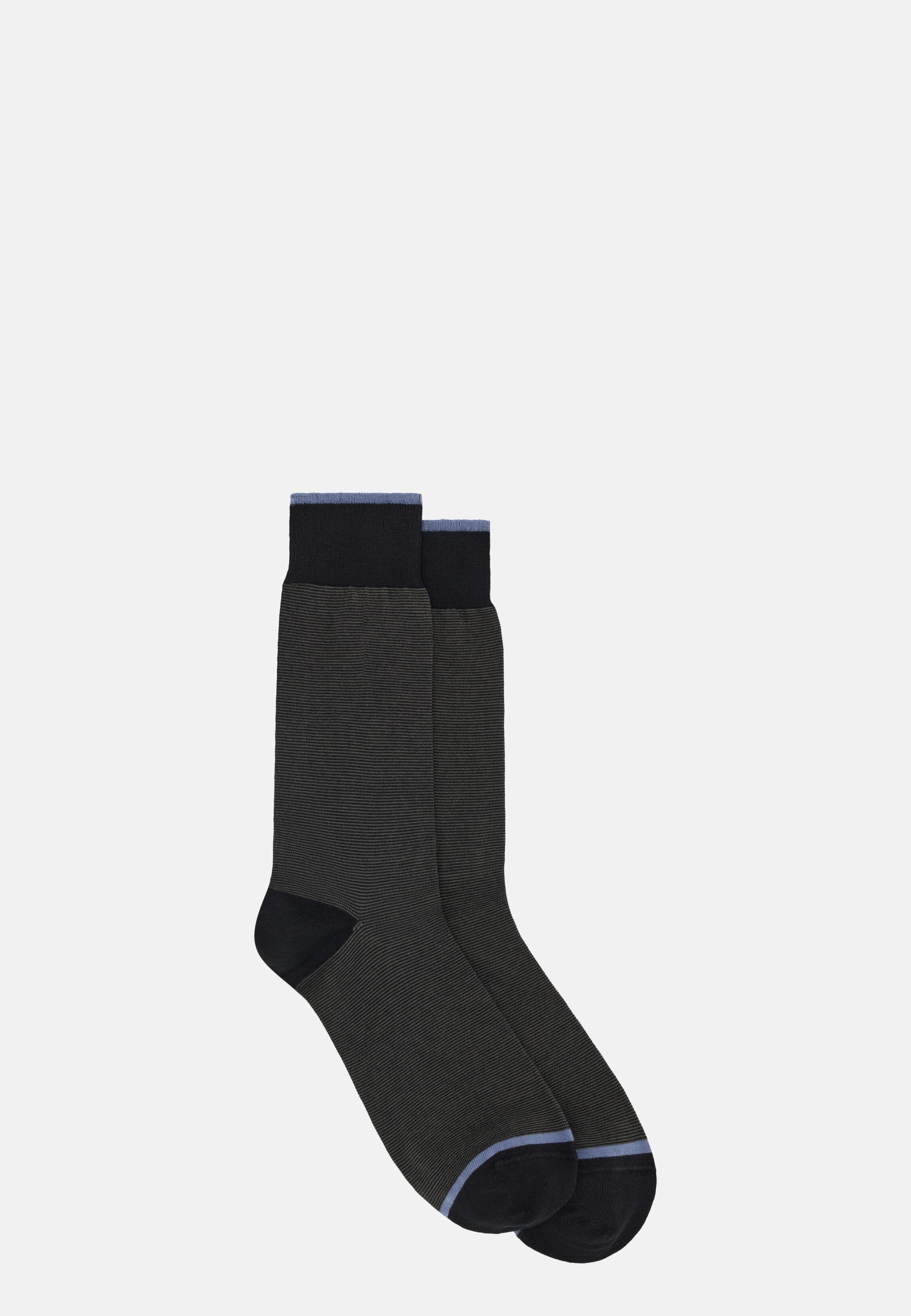 Micro Striped Socks Black, 3901_BLAC, medium