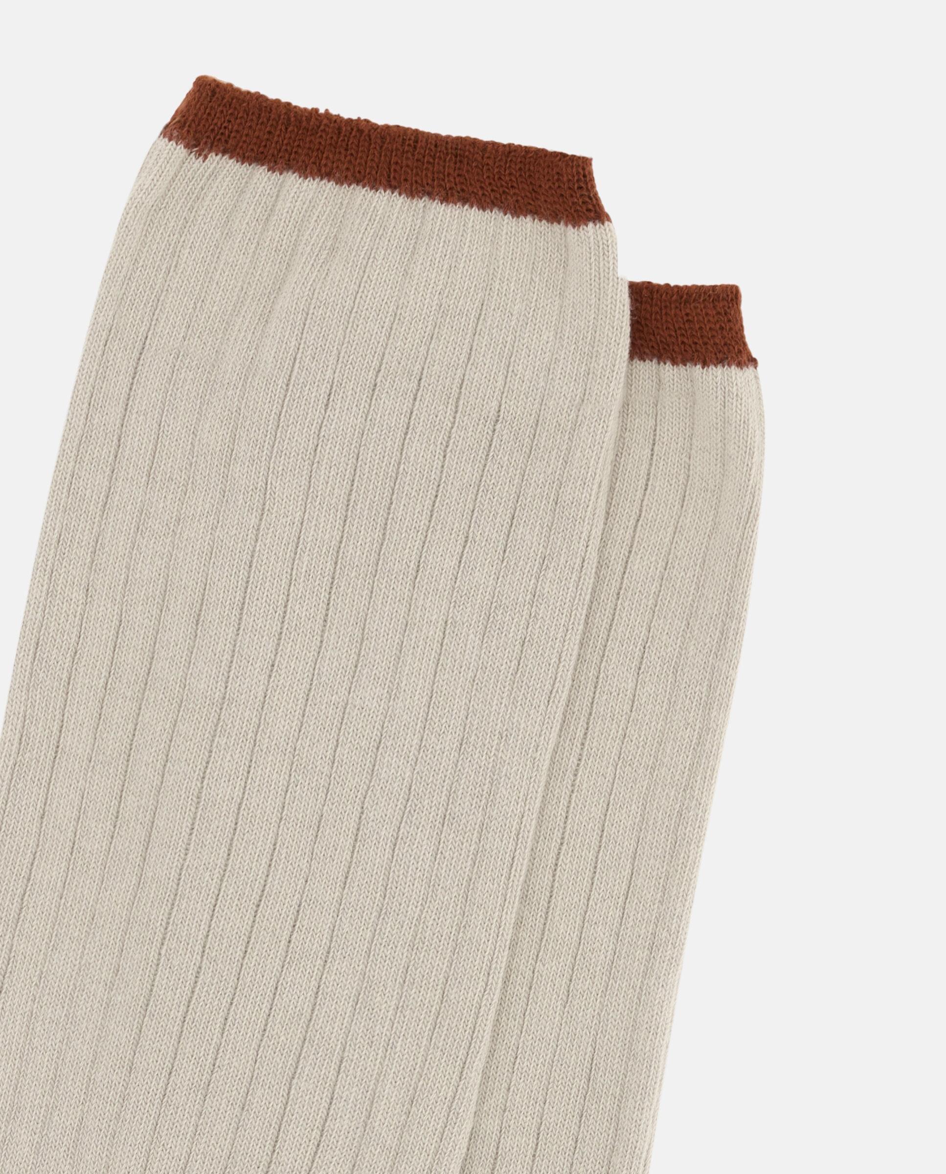 Ribbed Socks Beige, 3901_ICE, large image number 1