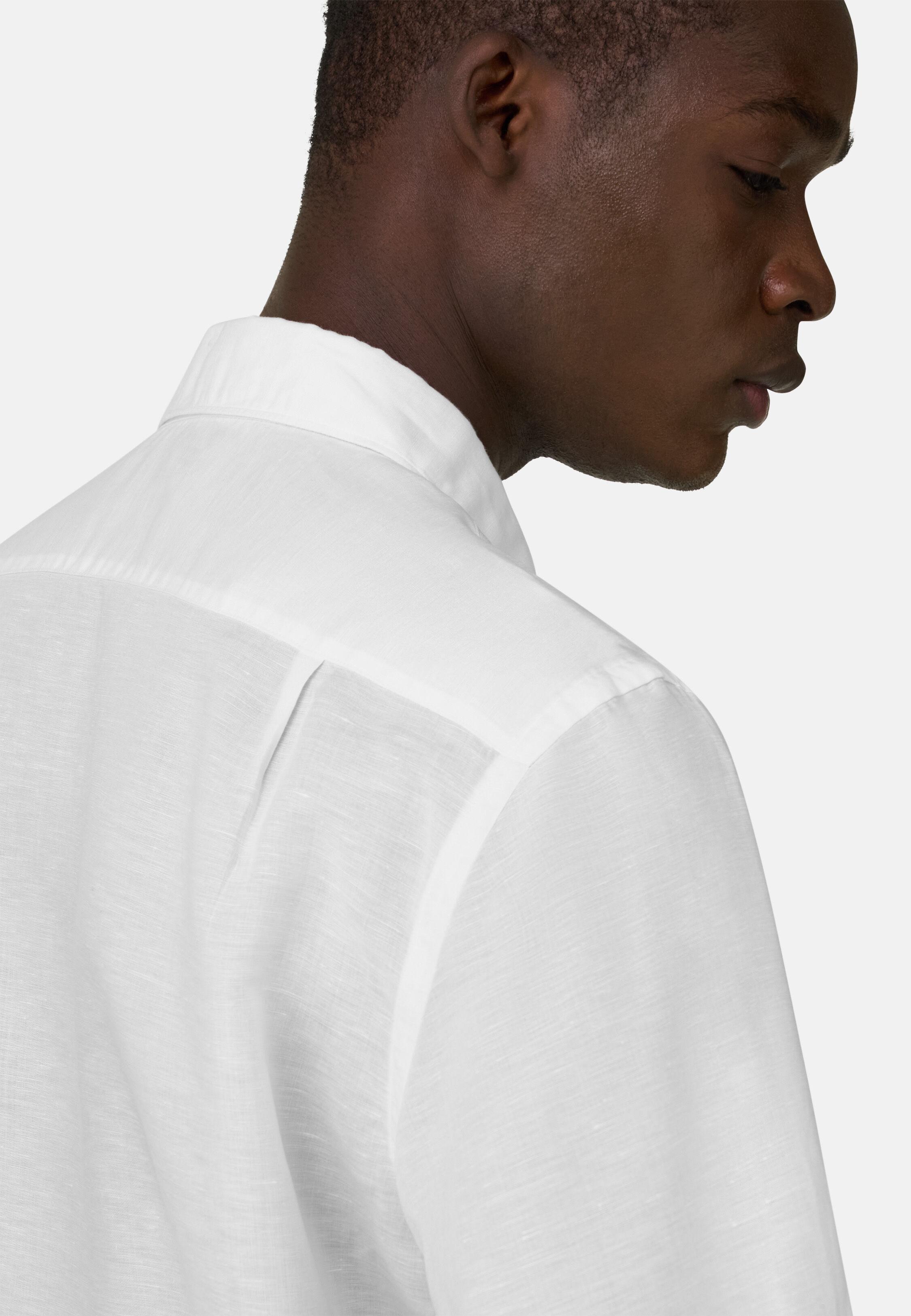 Regular Fit Tencel Linen Shirt White, White, large image number 2