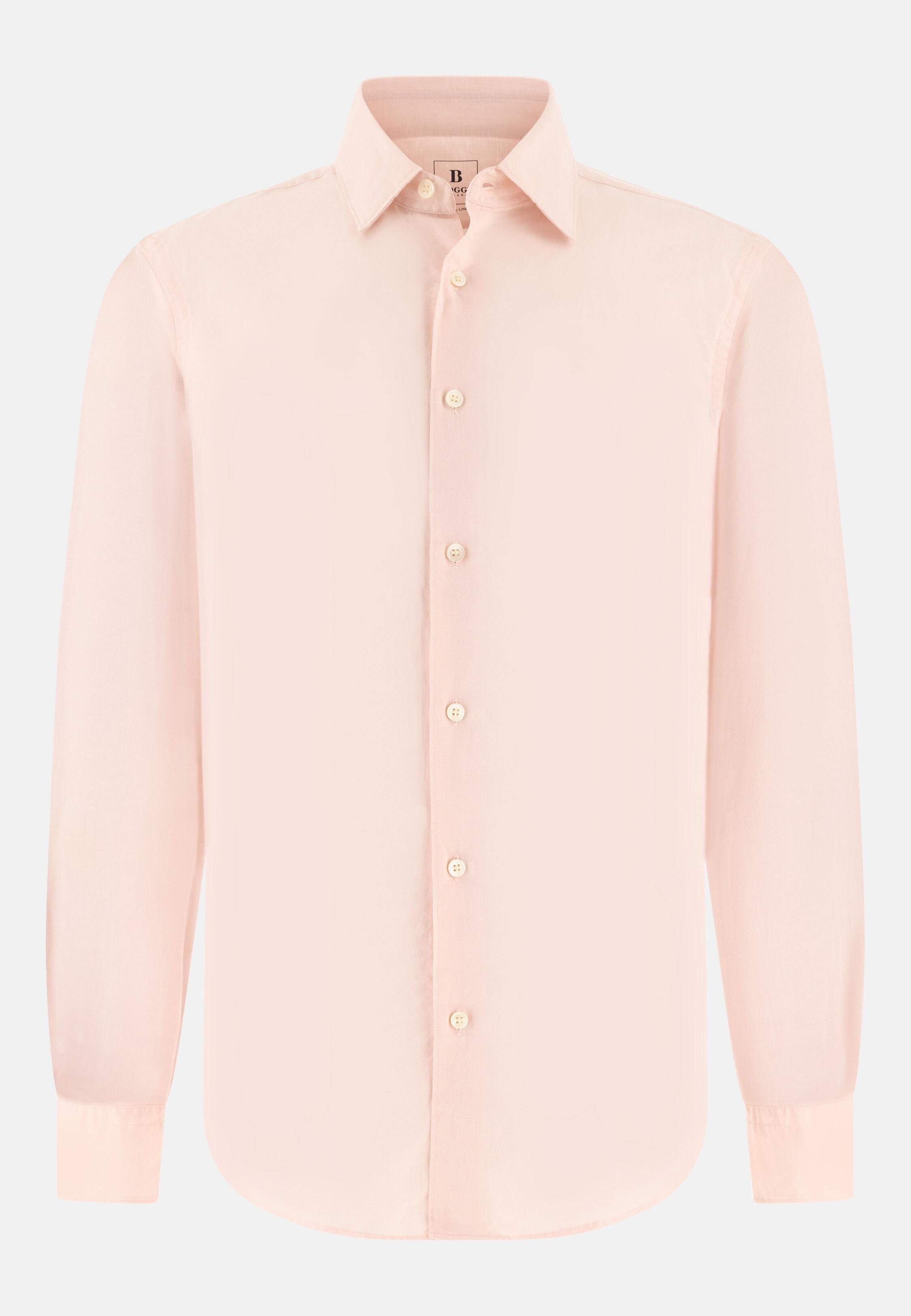 Regular Fit Tencel Linen Shirt, Pink, large image number 4