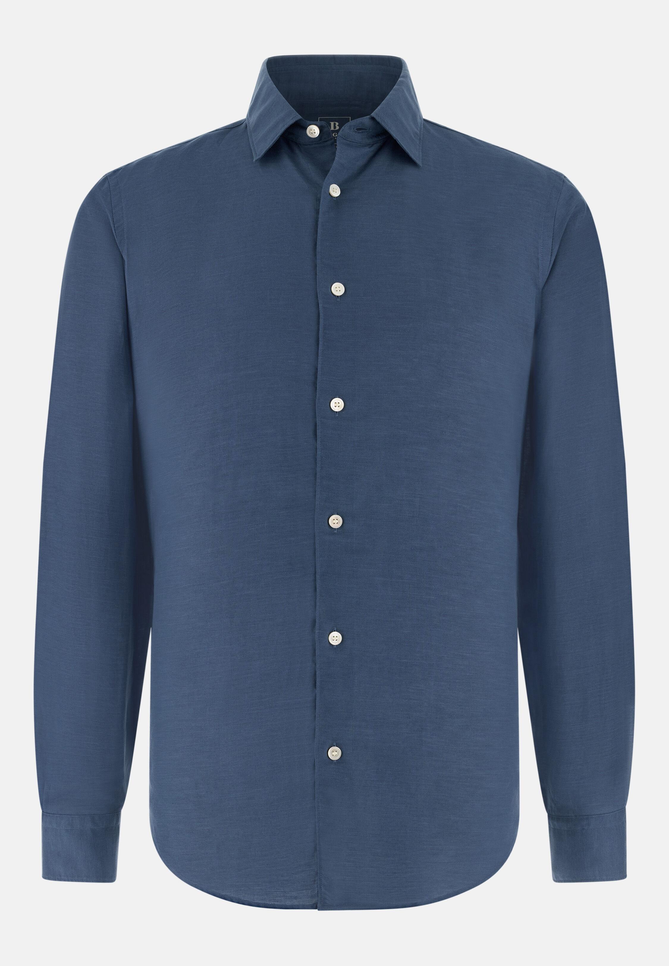 Regular Fit Tencel Linen Shirt, Blue, large image number 4