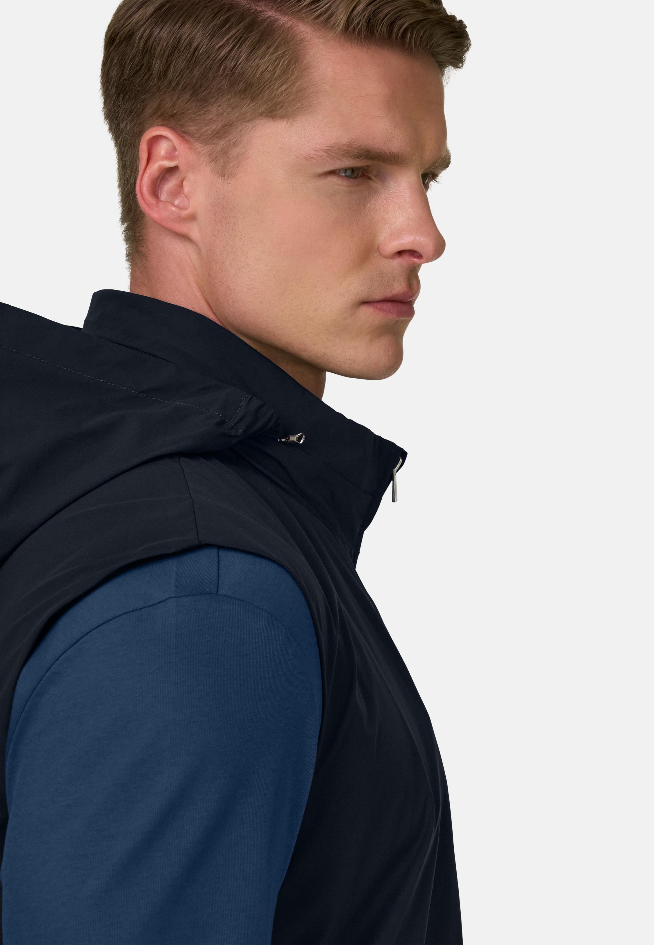 Technical Fabric Gilet Blue, Navy blue, large image number 2