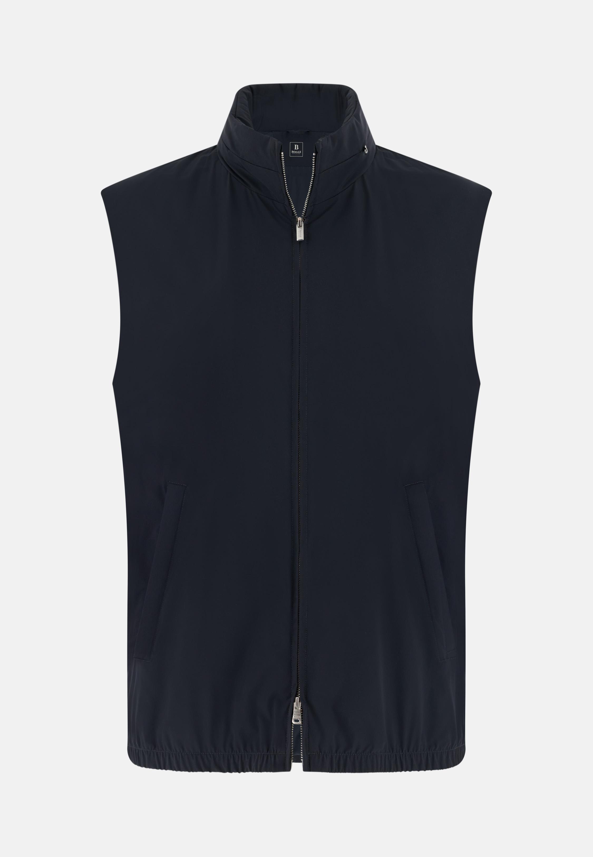 Technical Fabric Gilet Blue, Navy blue, large image number 3