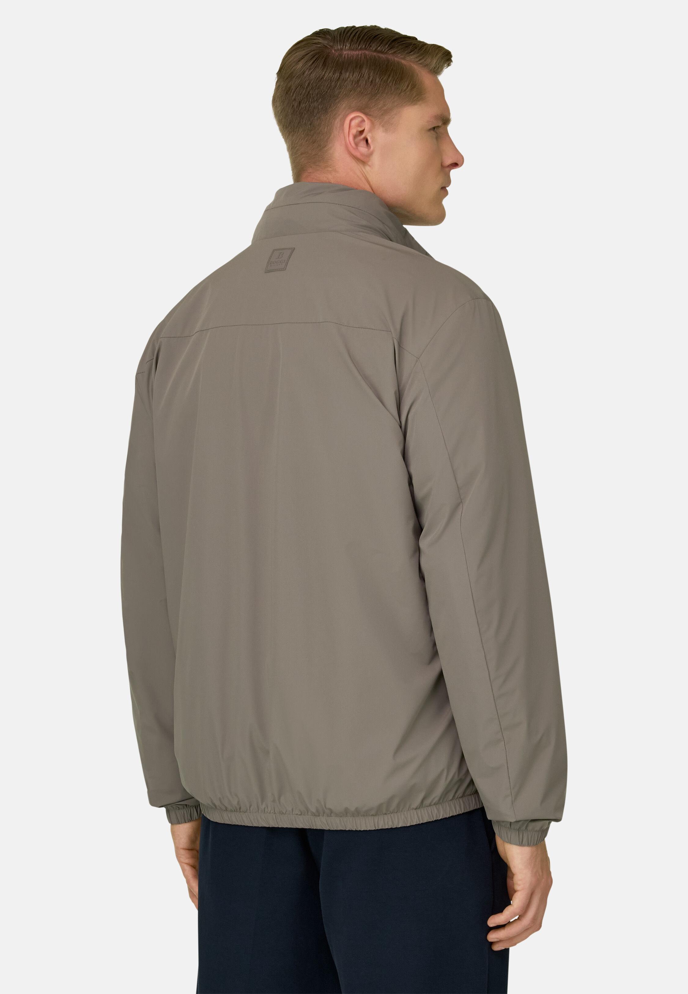 Technical Fabric Bomber Jacket Brown, 3901_MUD, medium