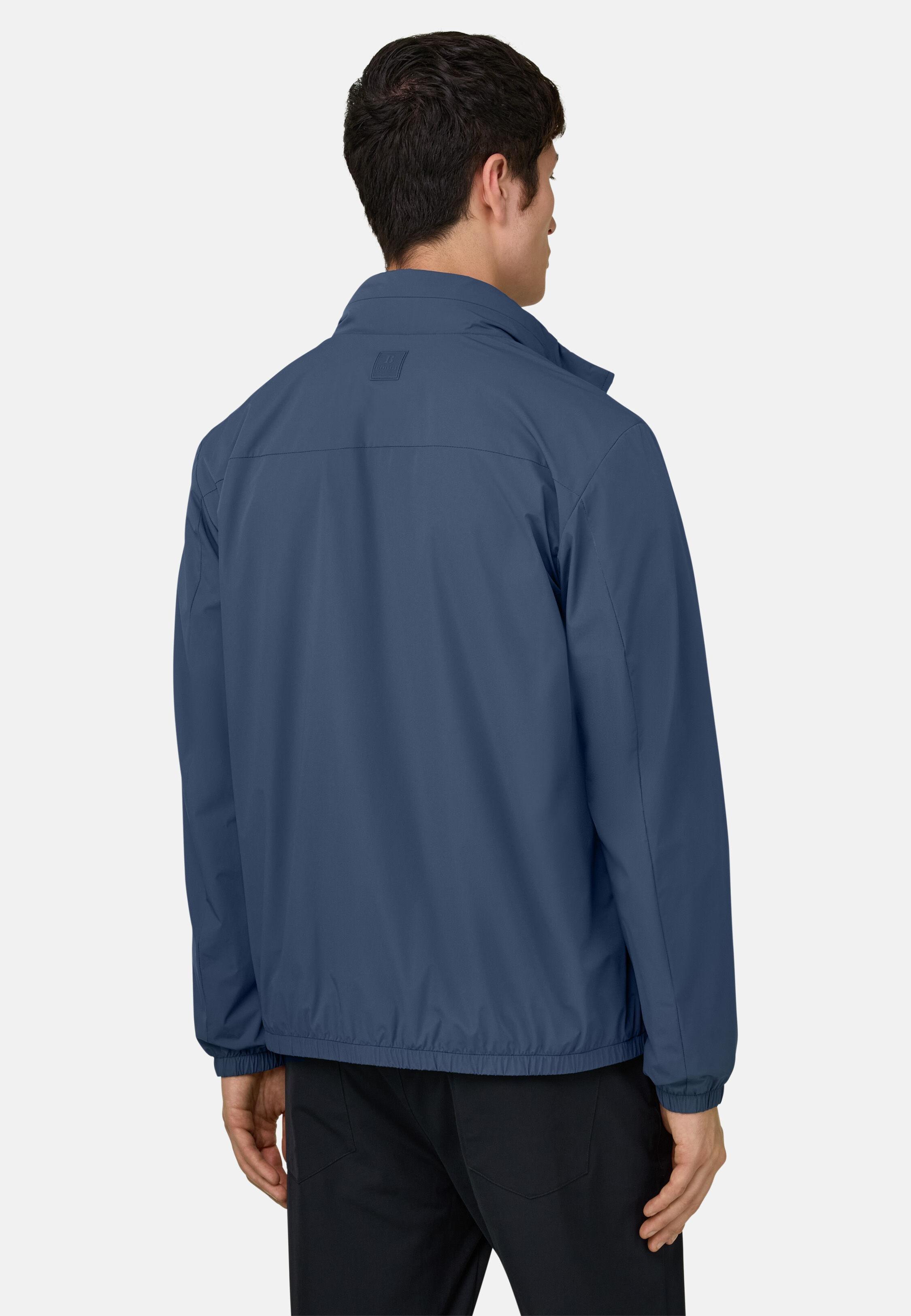 Technical Fabric Bomber Jacket Blue, 3901_AIRB, medium
