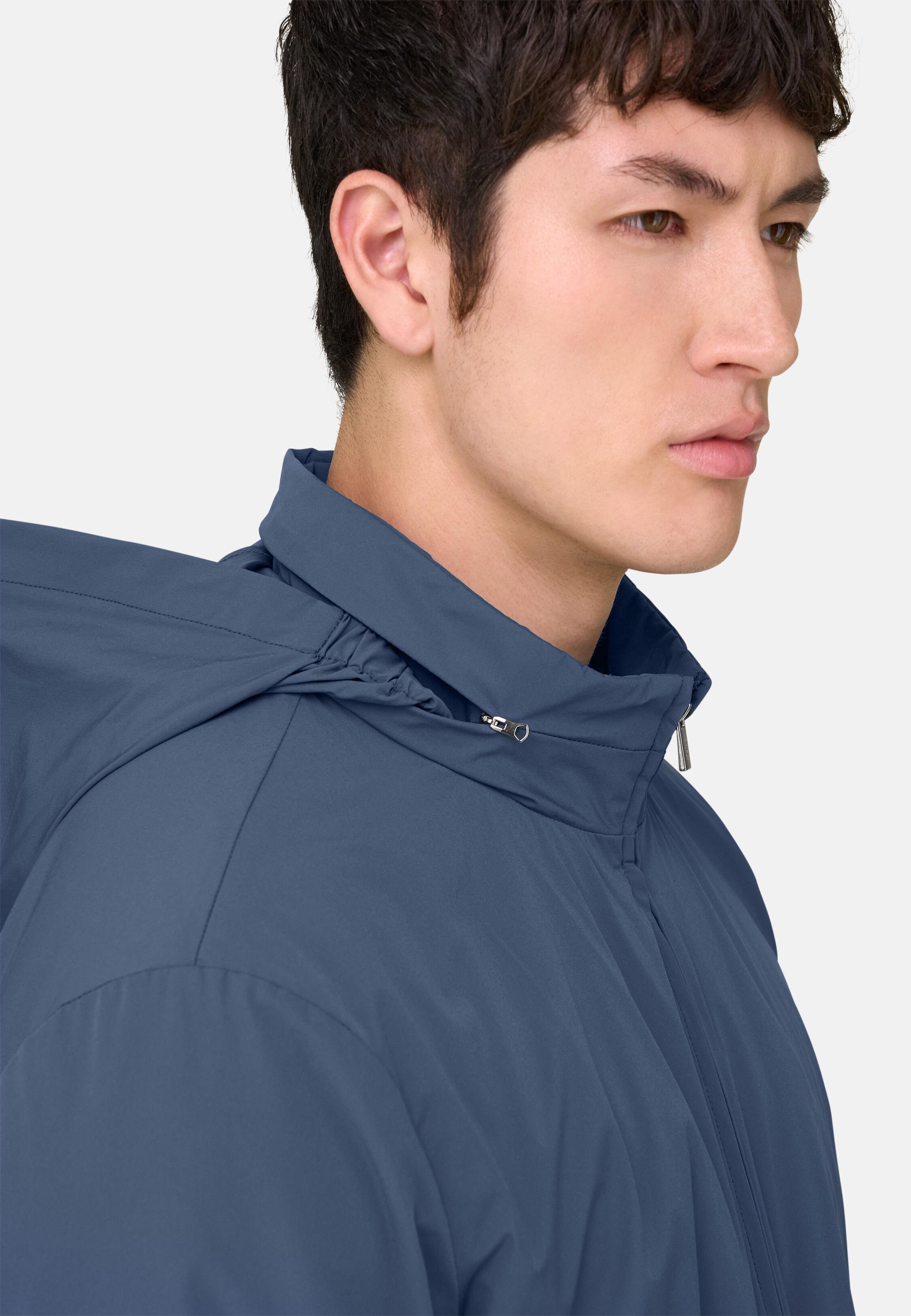 Technical Fabric Bomber Jacket Blue, 3901_AIRB, medium