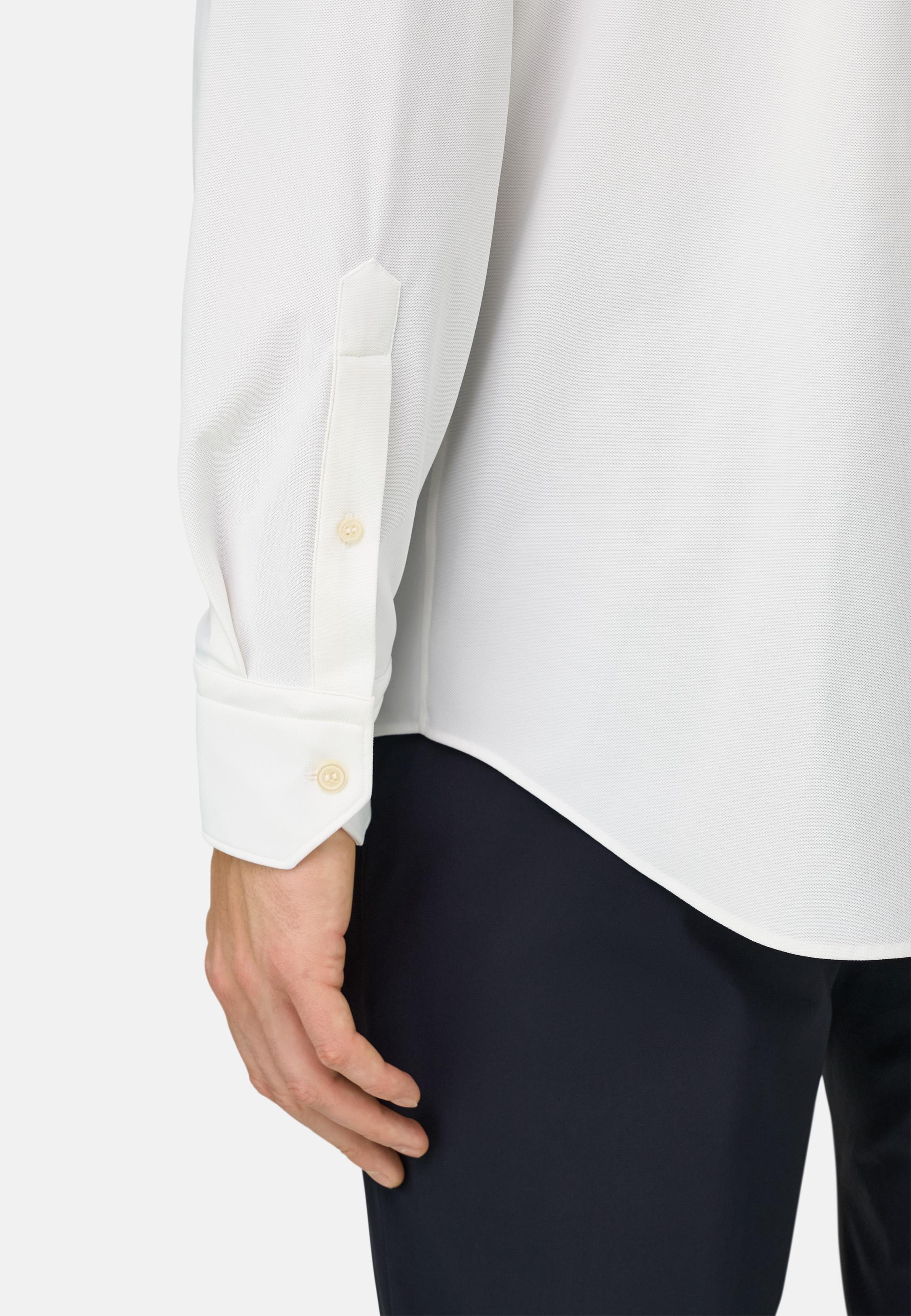 Slim Fit Stretch Nylon Shirt White, White, large image number 2