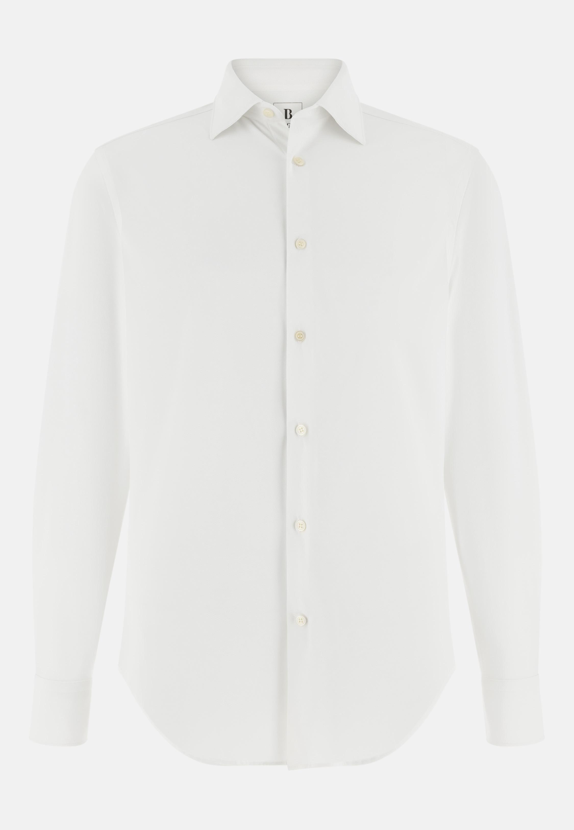 Slim Fit Stretch Nylon Shirt White, White, large image number 4