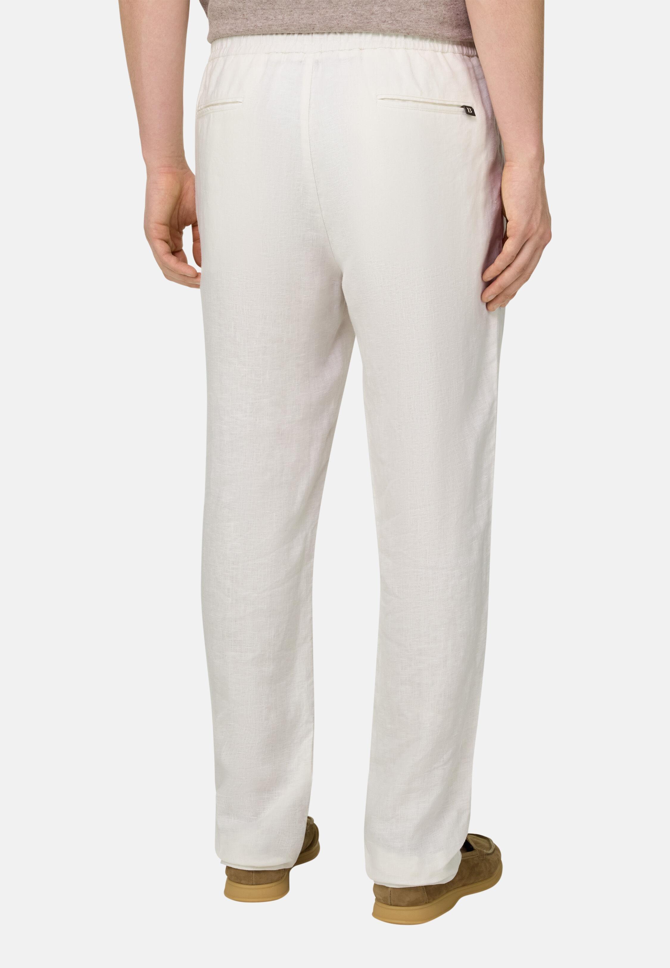 City Linen Trousers White, White, large image number 2